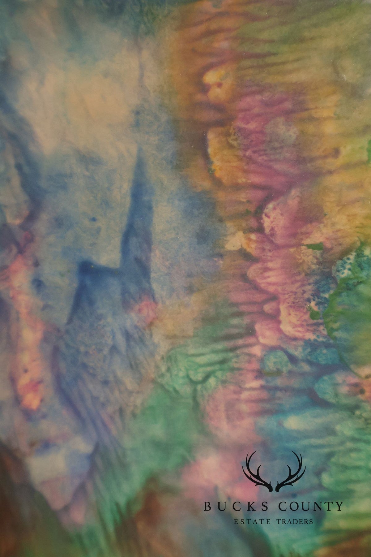 Suzanne Marinell Melted Wax Painting, Underwater