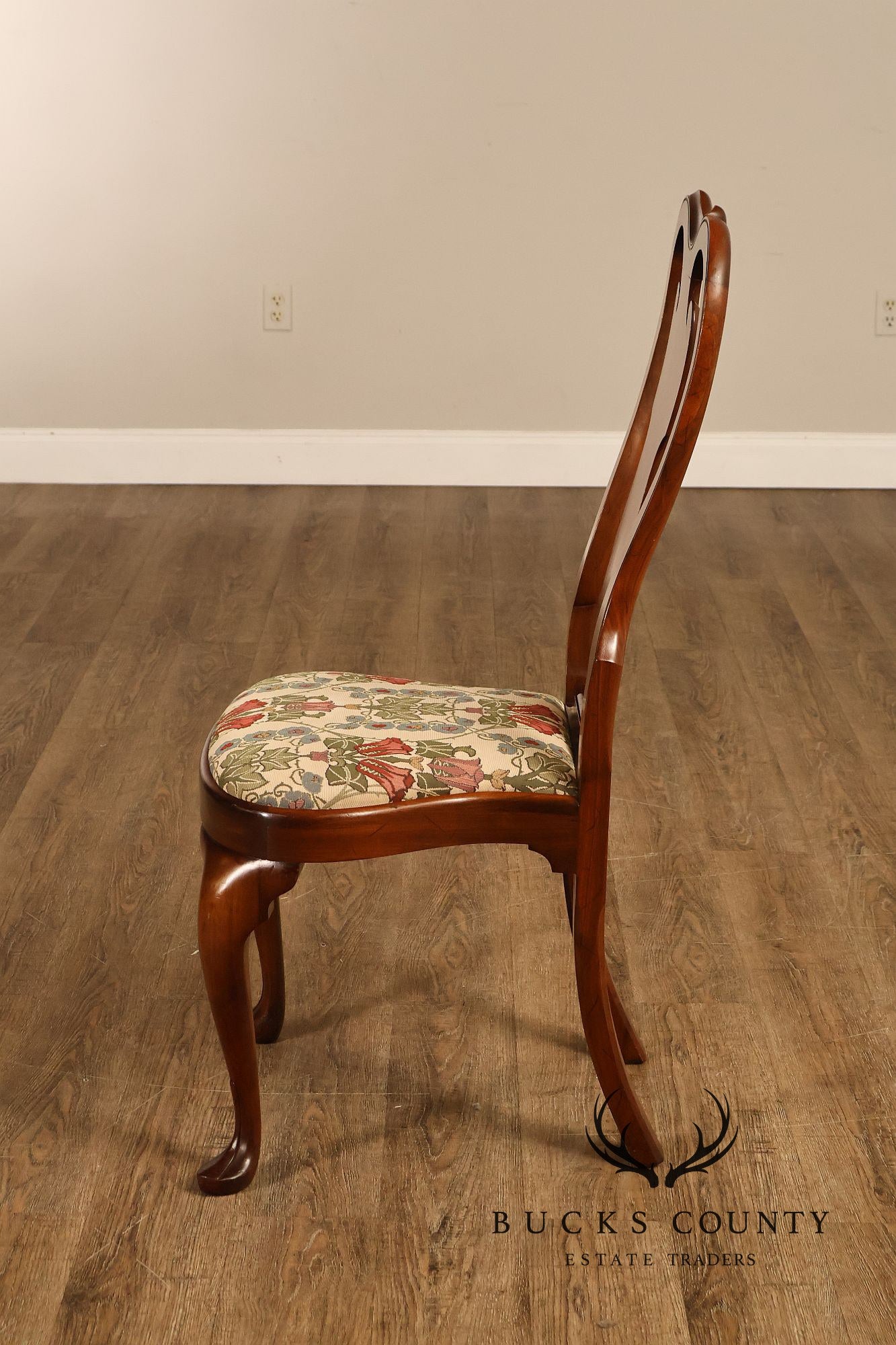 Saybolt Cleland Queen Anne Style Walnut Side Chair