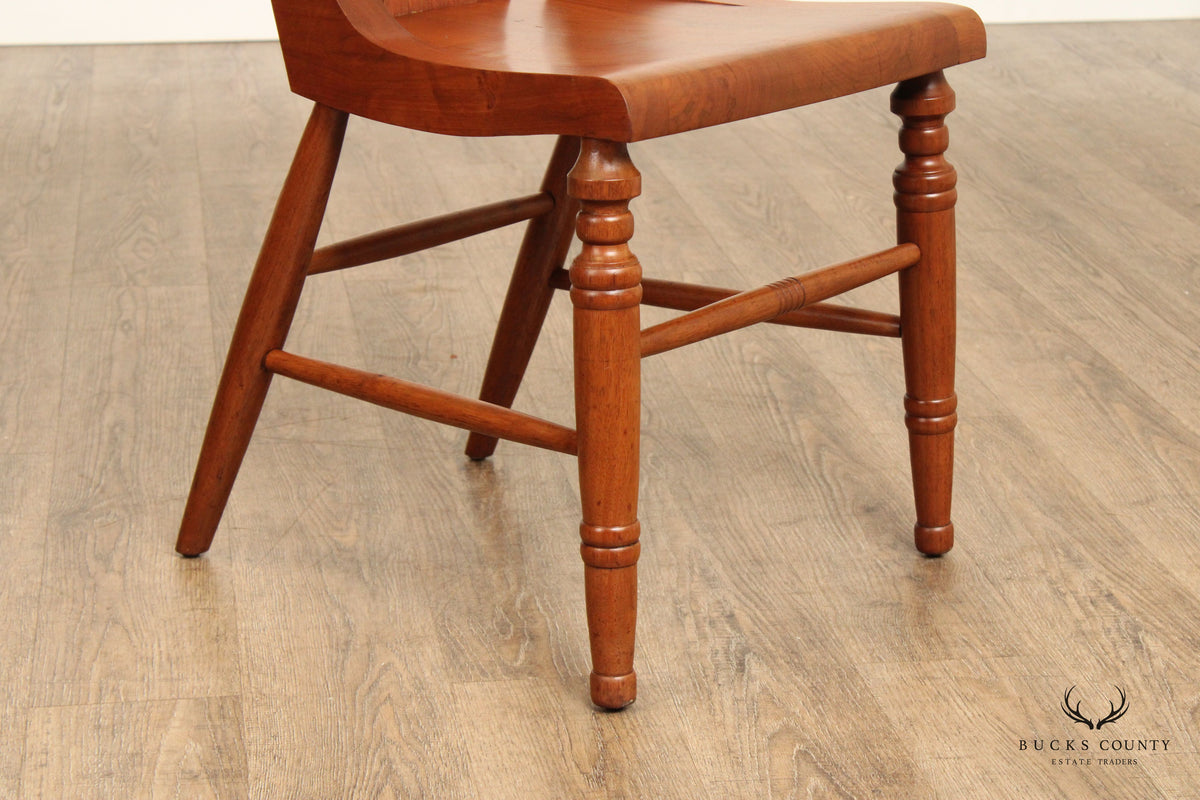 Branson Snider Benchmade Set of Four Cherry Dining Side Chairs