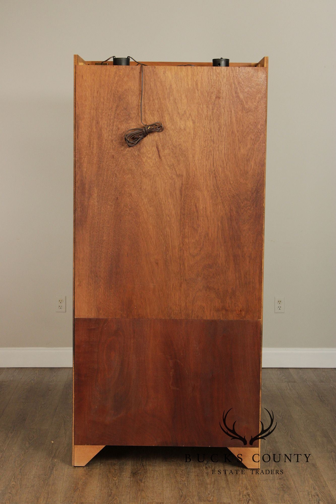 Traditional Pair Of Cherry Bookcase Display Cabinets