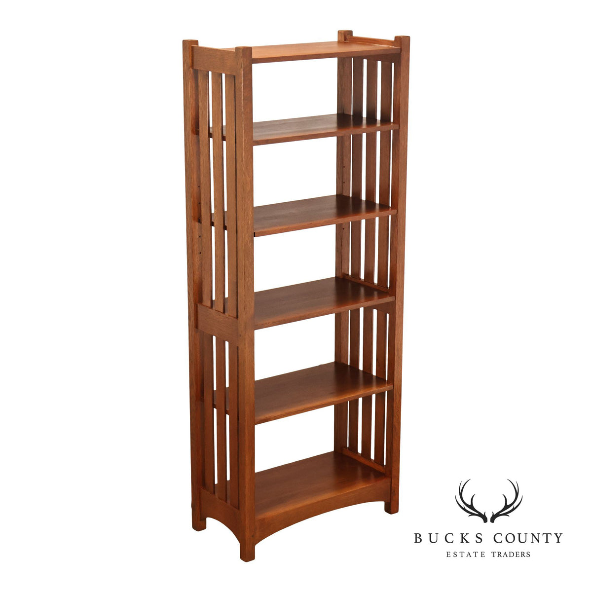 Stickley Mission Collection Oak Open Bookcase