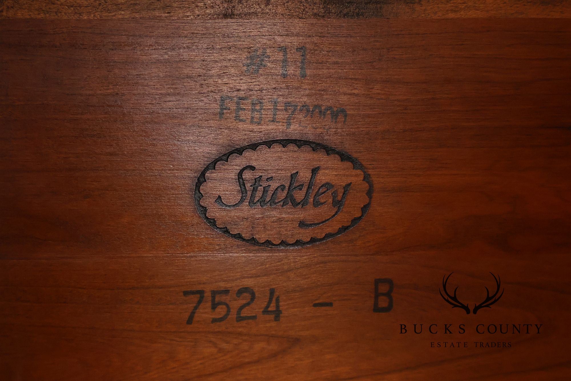 Stickley Cherry Sleigh Queen Bed