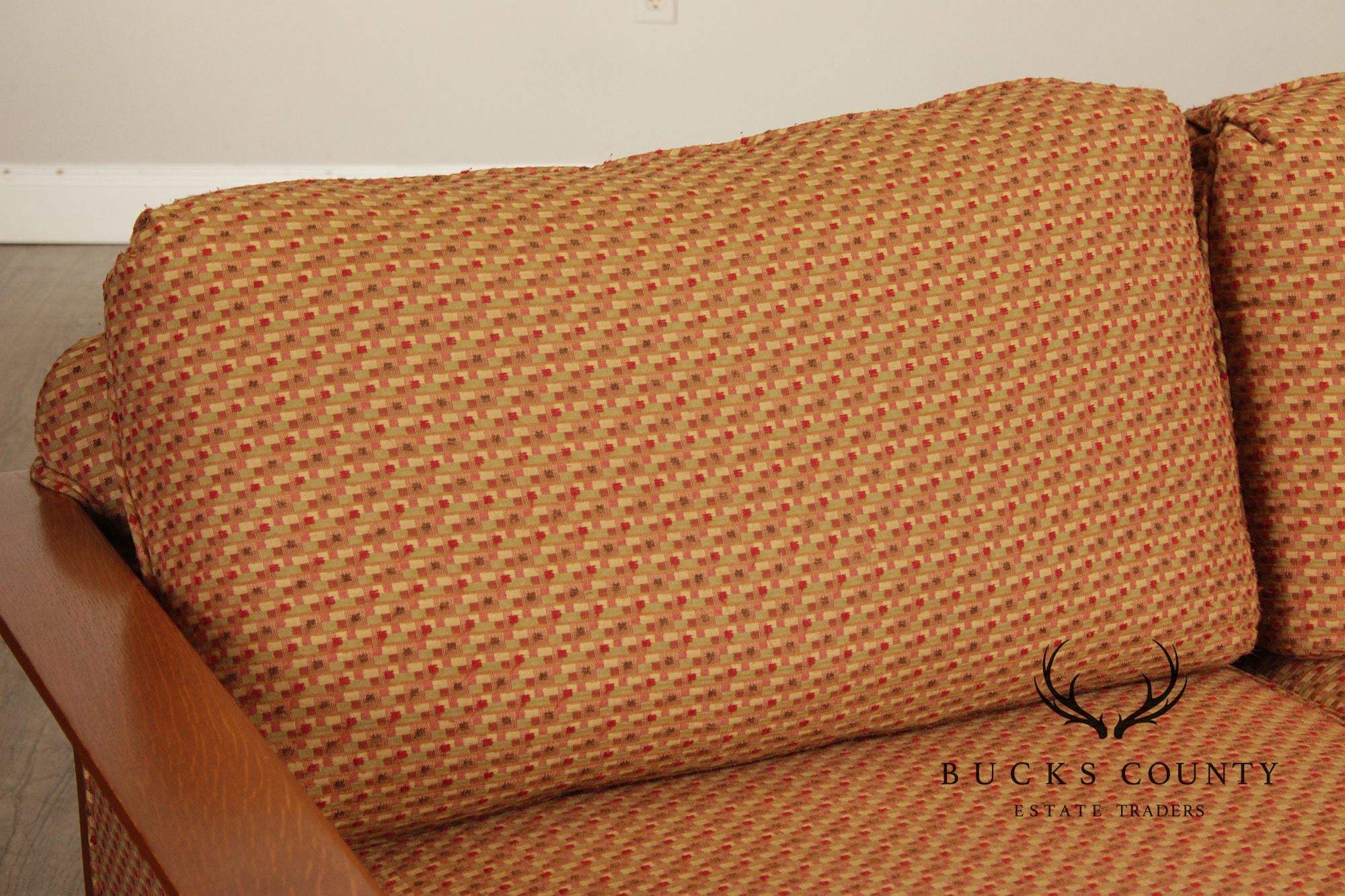 Stickley Mission Collection Oak Sofa With Loose Cushions