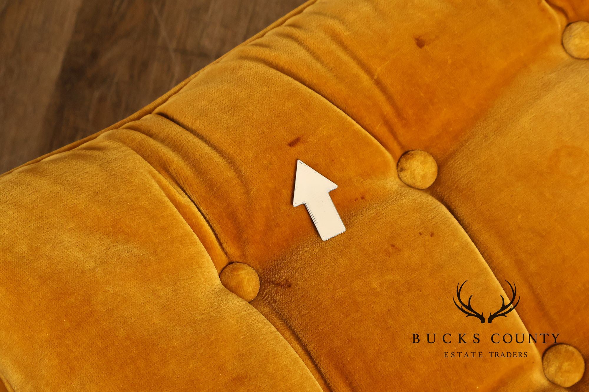 Mid Century Modern Tufted Lounge Chair and Ottoman