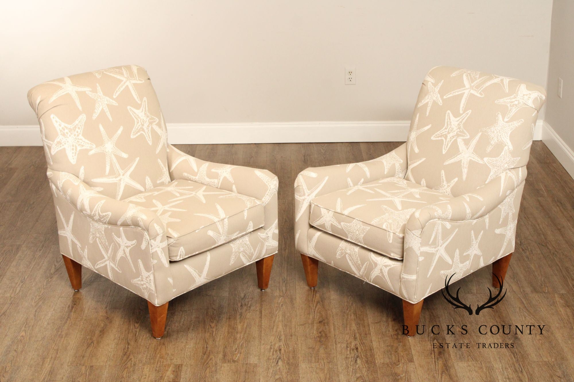 Rowe Furniture Nautical Style Pair of 'Highland' Armchairs