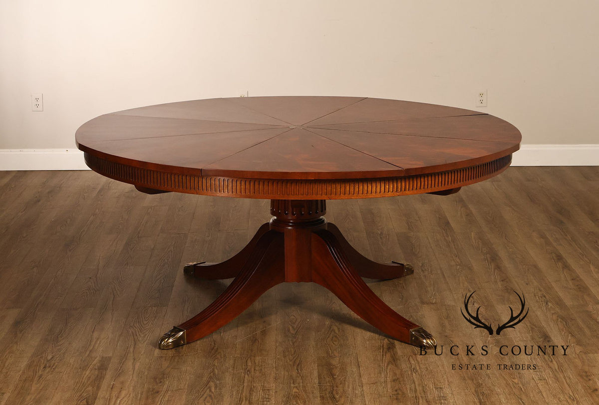 Baker Furniture Stately Homes Mahogany Capstan Jupe Dining Table