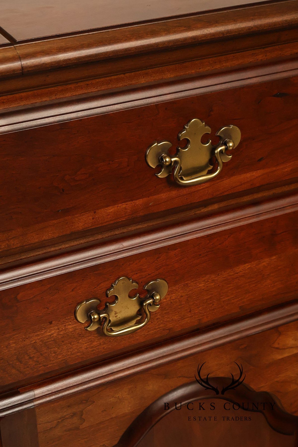 American Drew Chippendale Style Cherry Flip Top Server