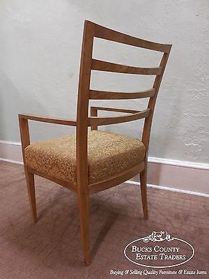 Baker Pair of Modern Design Ladder Back Arm Chairs