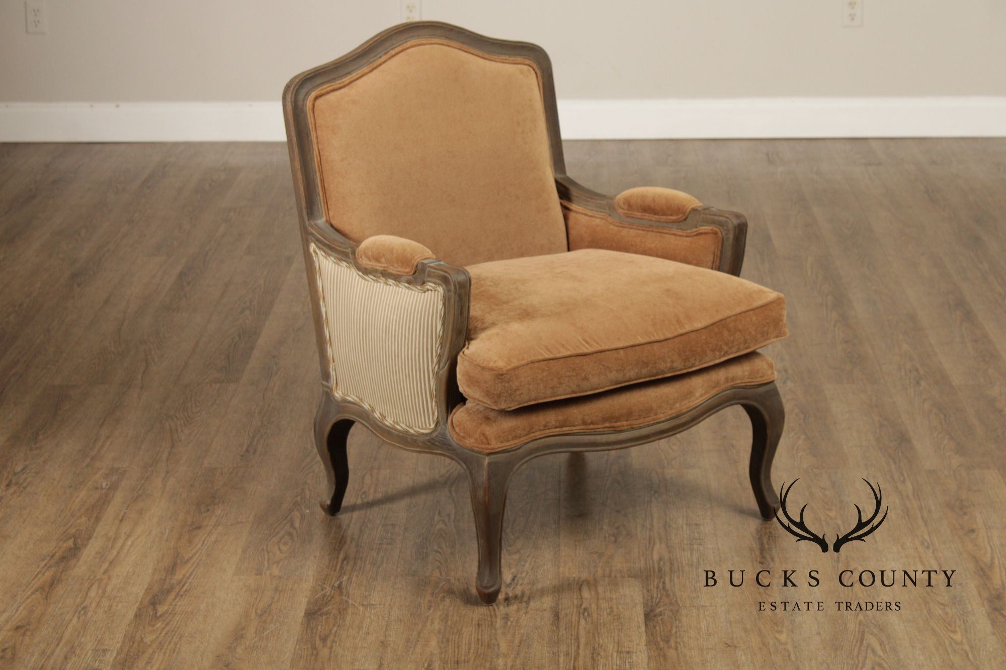 Restoration Hardware French Louis XV Style Marseilles Pair Of Bergere Chairs