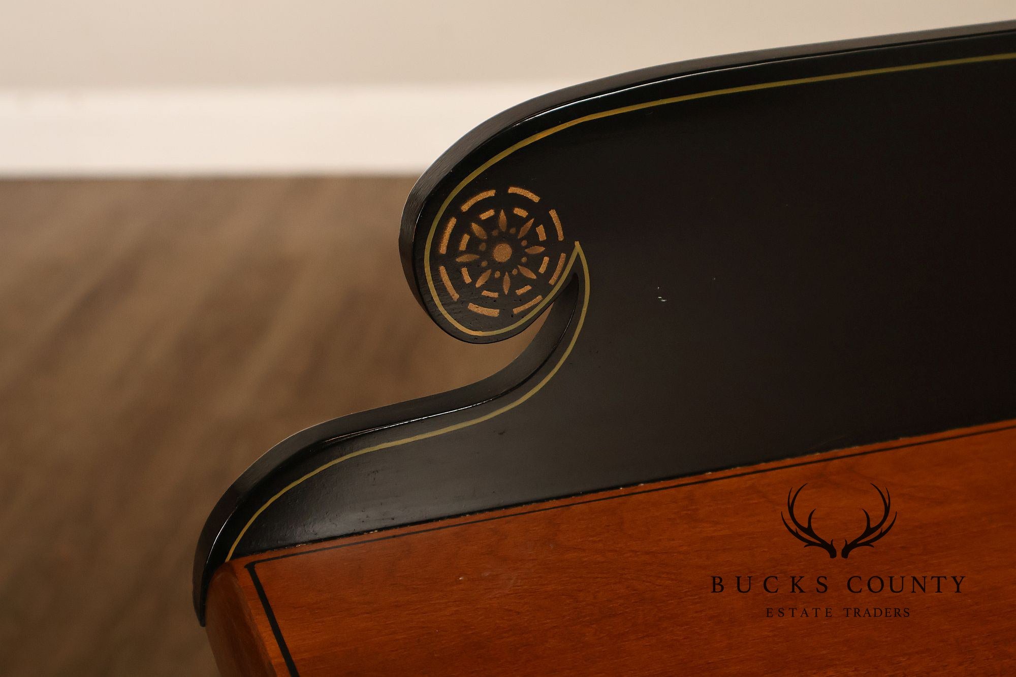 Hitchcock Vintage Ebonized Maple Writing Desk