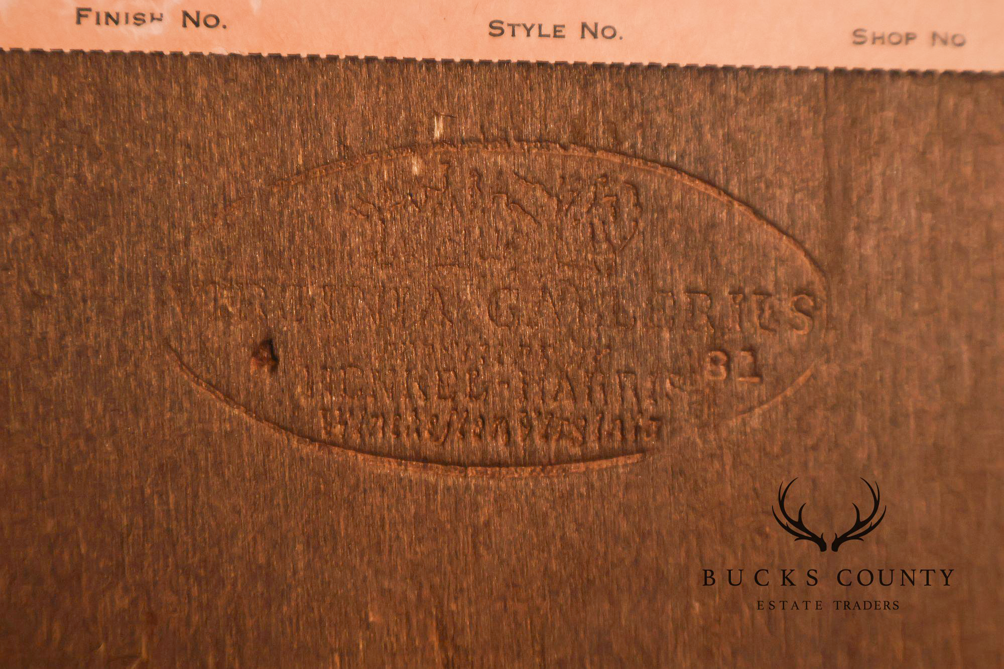 Henkel Harris Mahogany Dresser Mirror