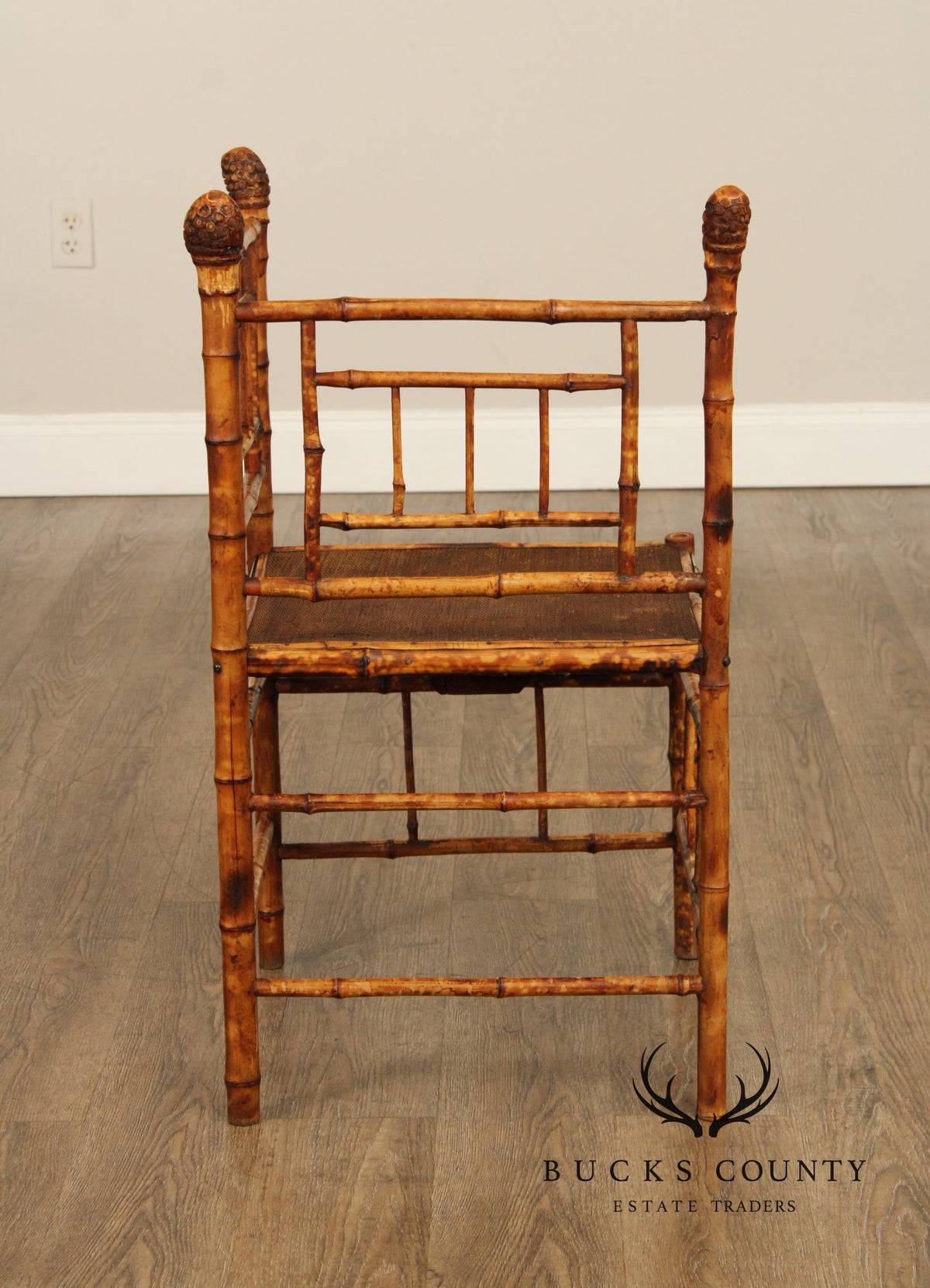 Antique Victorian Bamboo Corner Chair