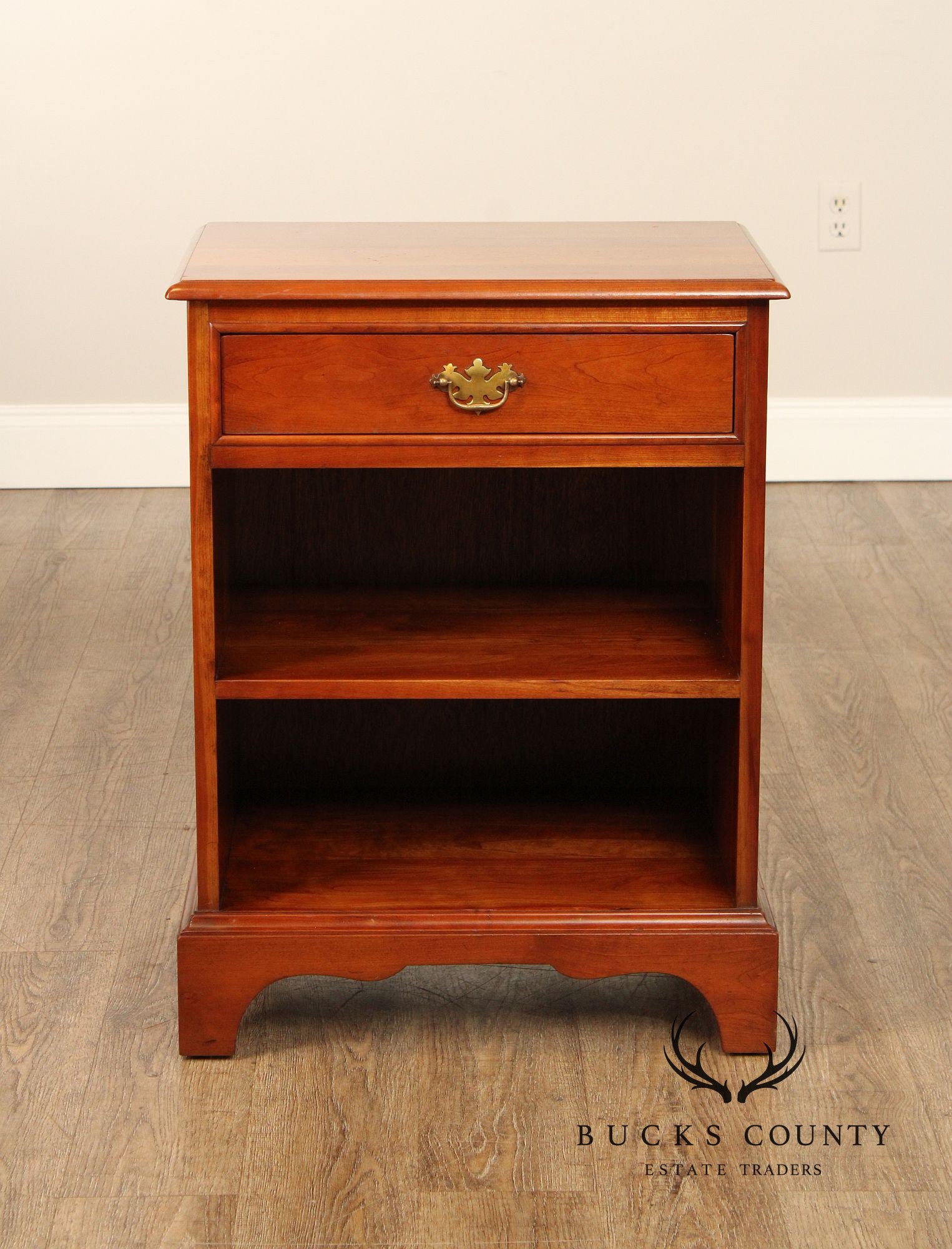 Stickley Chippendale Style Cherry Nightstands