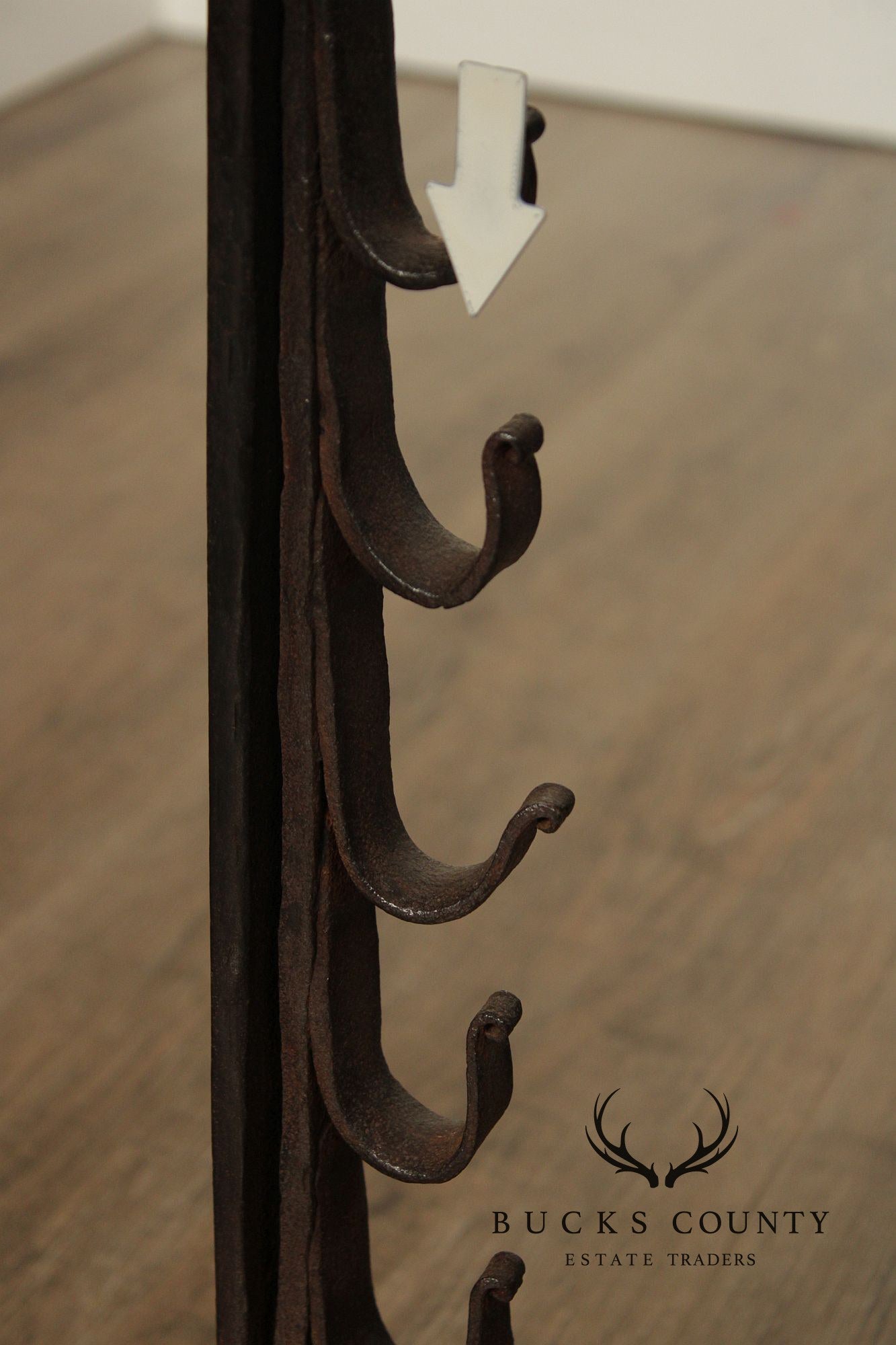 Antique Pair of Fireplace Hand Forged Andirons