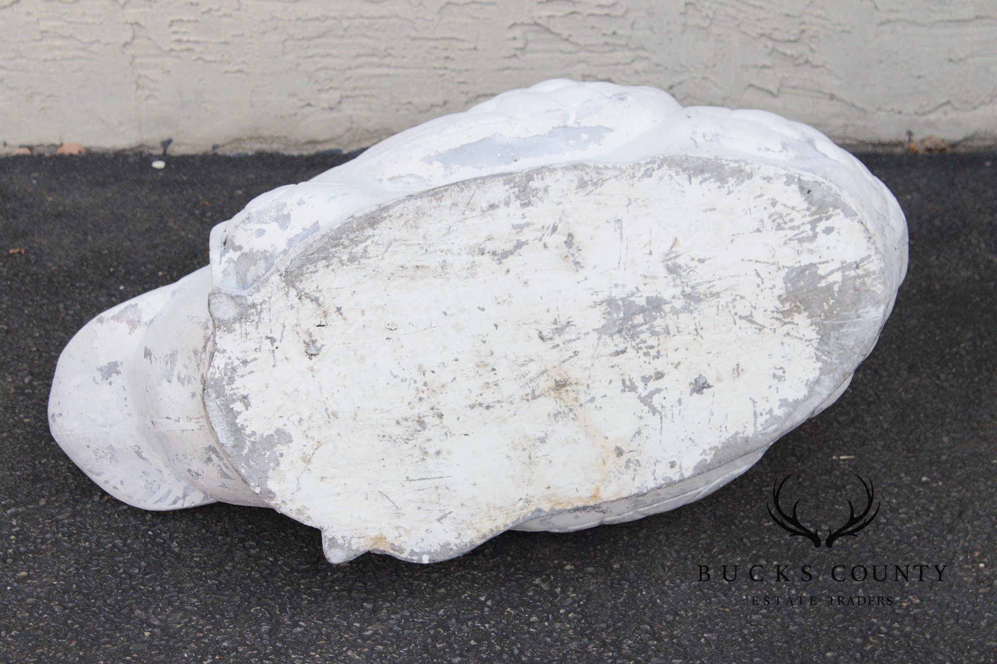 Vintage Cast Metal Swan Garden Planter