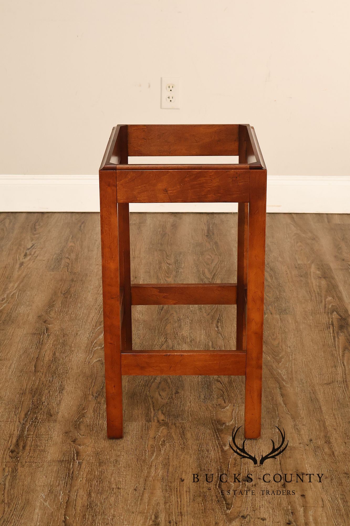 Chippendale Style Cherry Butler Tray Side Table