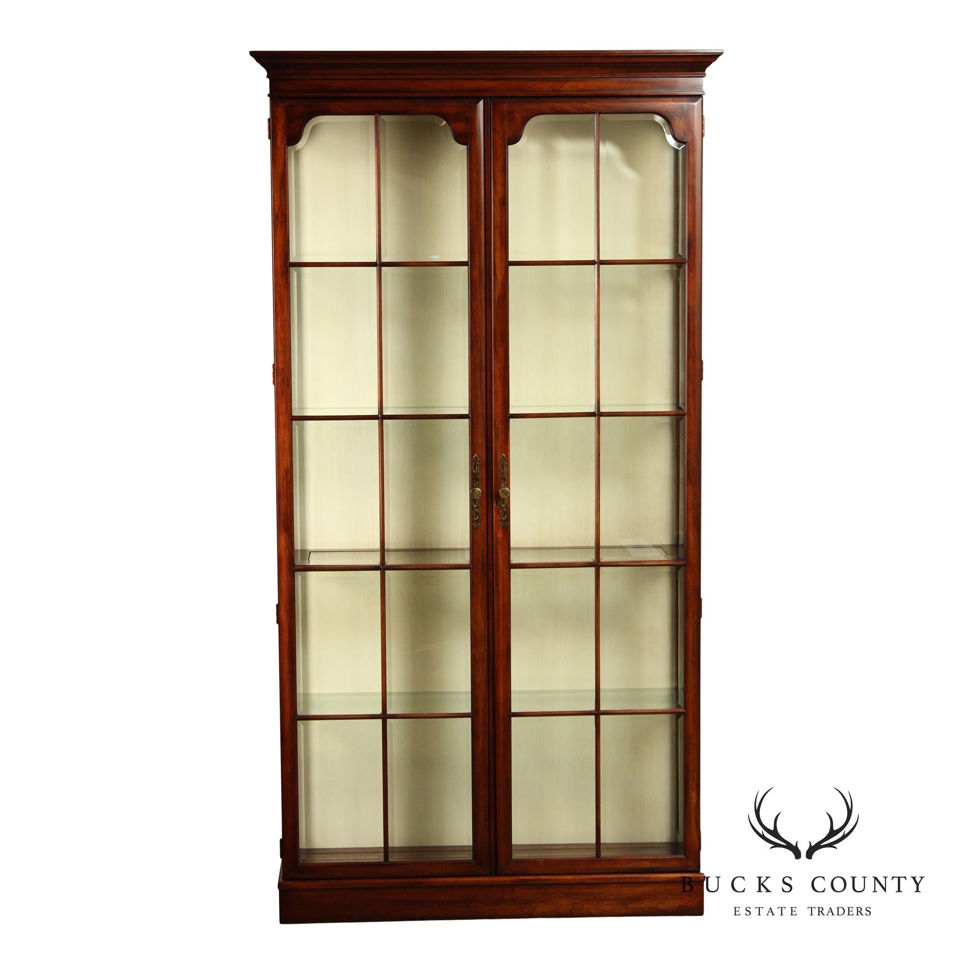 Union National Fruitwood Display Cabinet