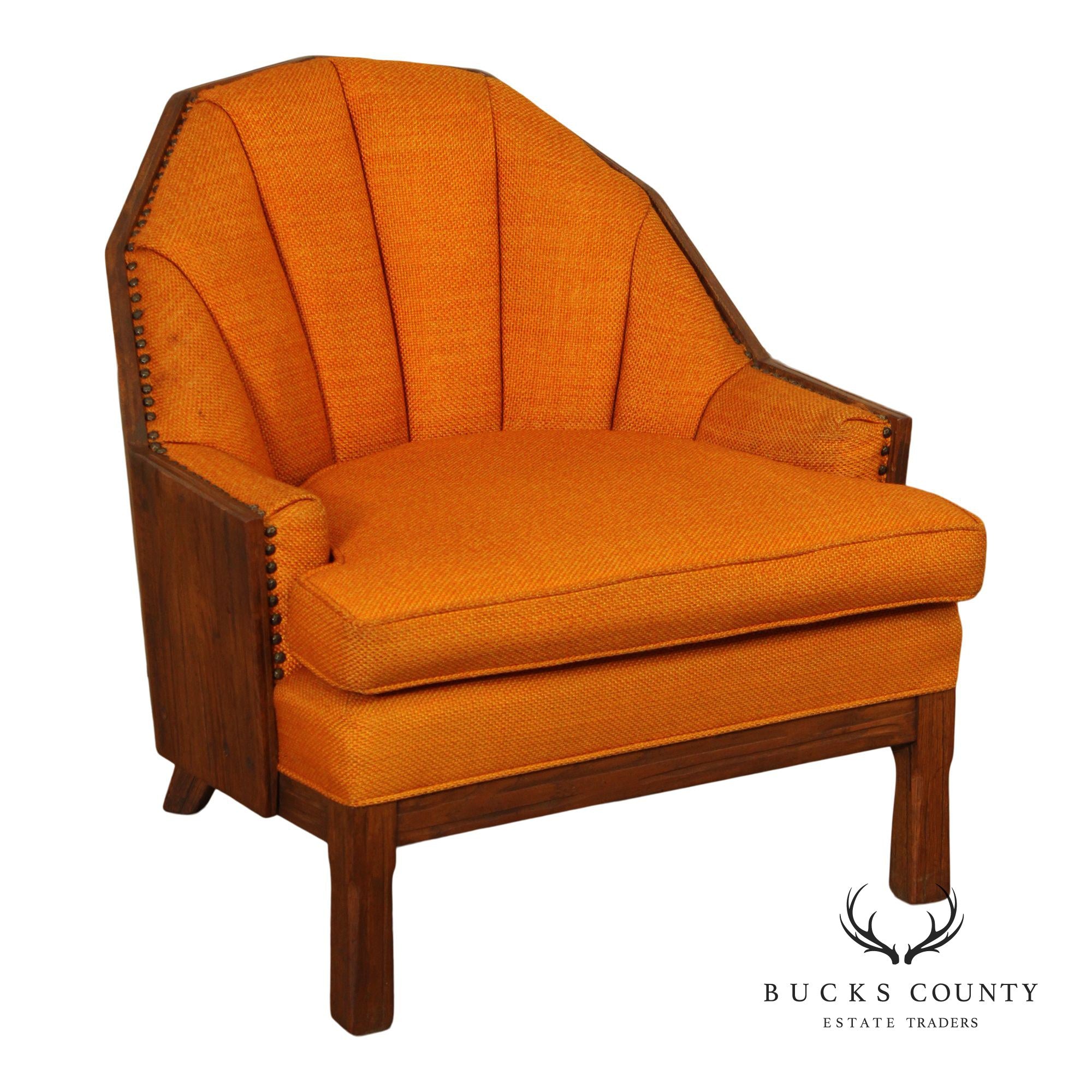 Brandt Ranch Oak Barrel Lounge Chair