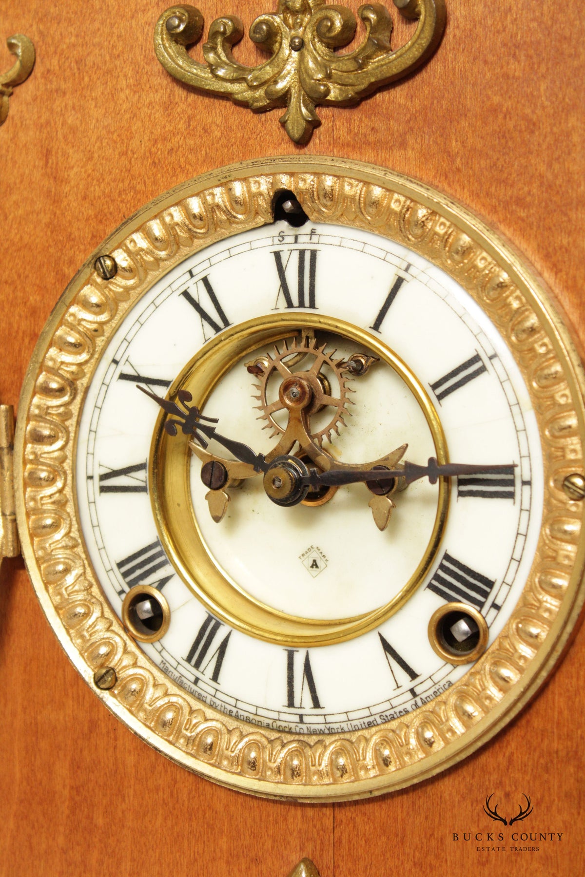 Ansonia French Art Nouveau Style Mantel Clock