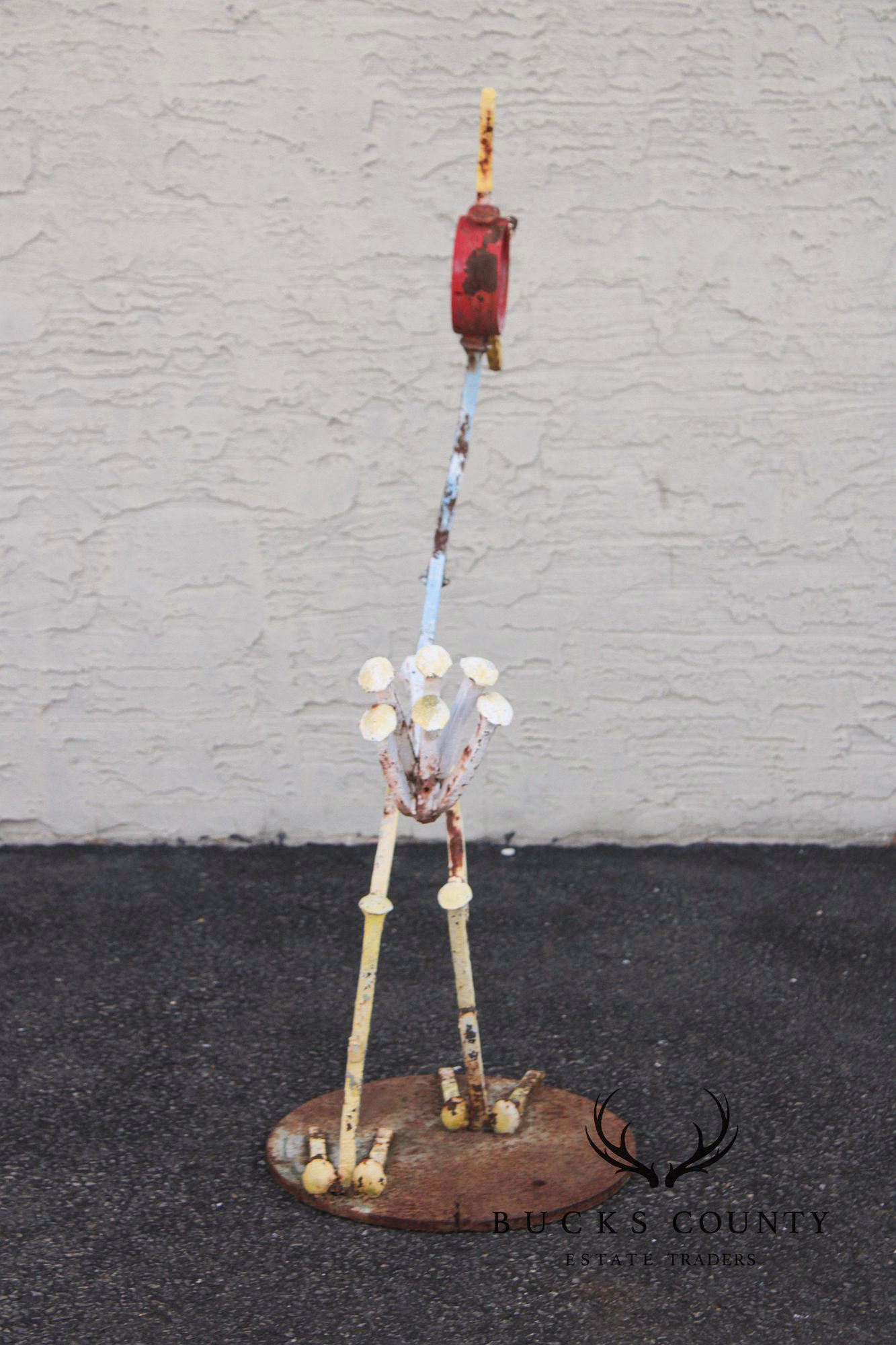 Industrial Metal Rooster Sculpture Garden Statue