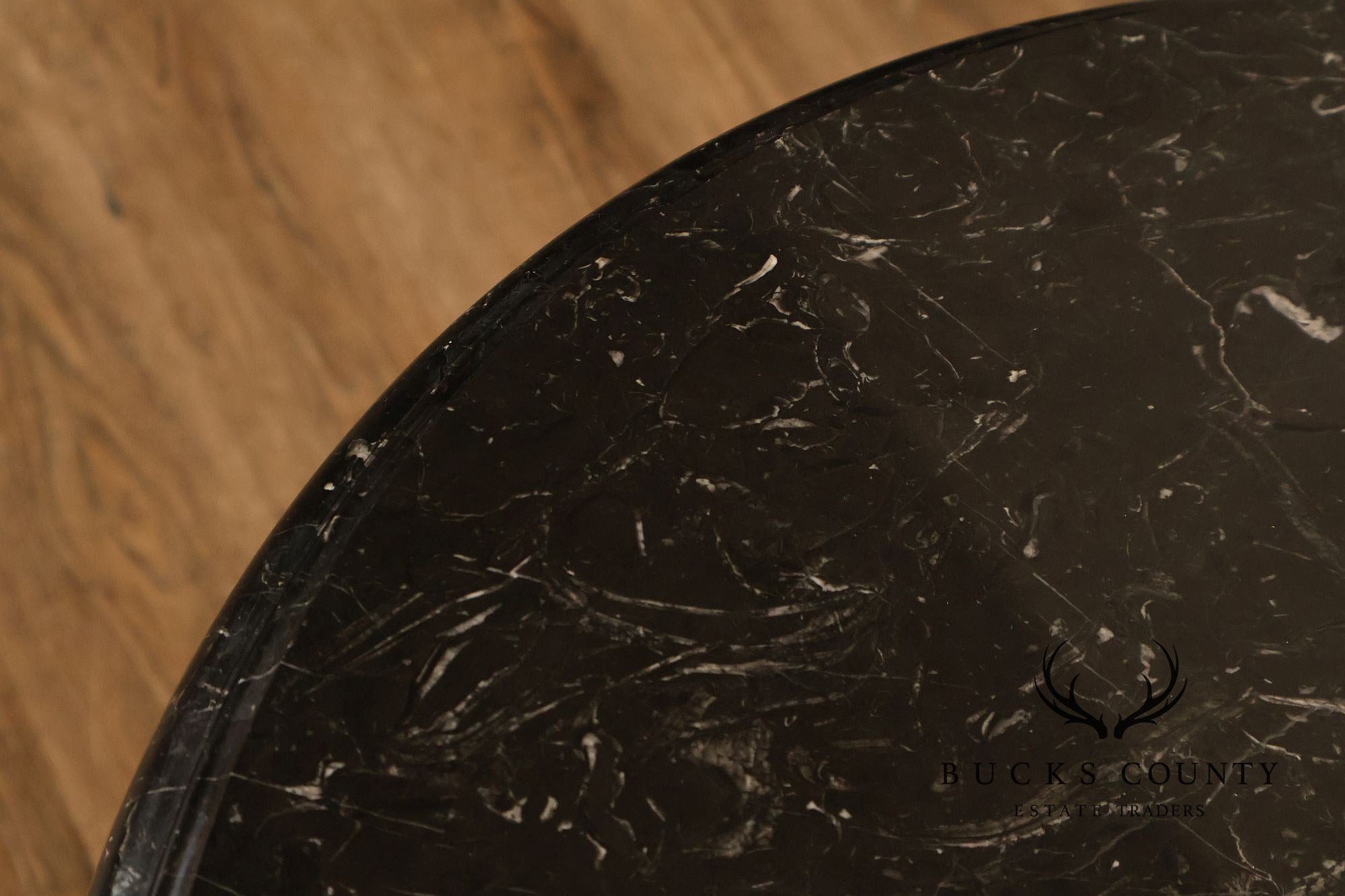 Bernhardt French Regency Style Marble Top Round Cabinet Drum Table