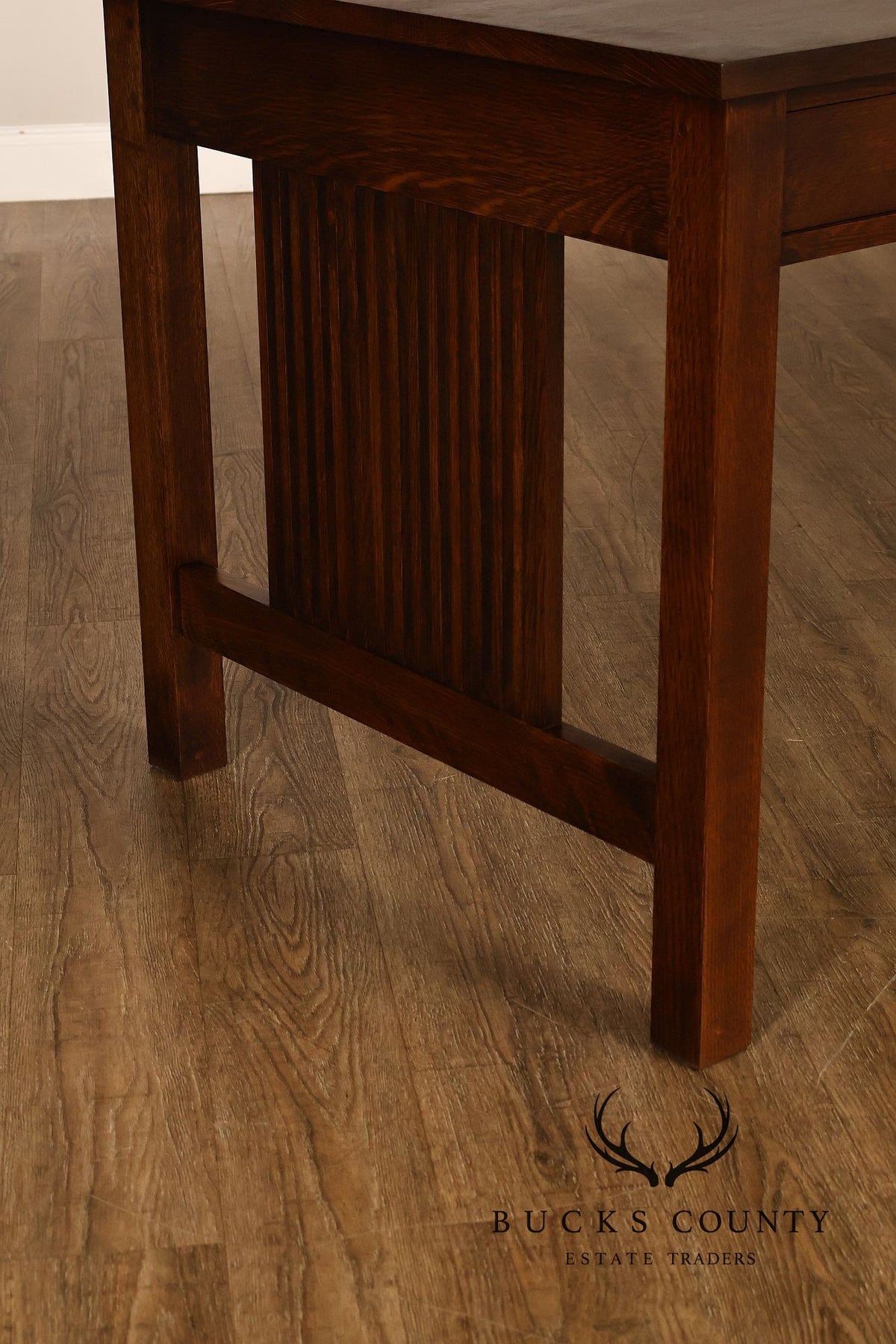 Stickley Mission Collection Oak Three-Drawer Writing Desk