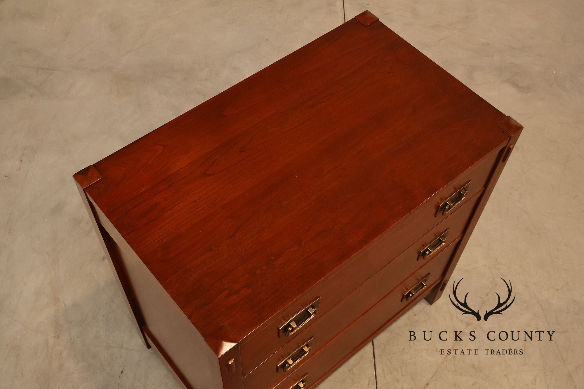 Stickley Mission Collection Pair Of Cherry Three Drawer Nightstands