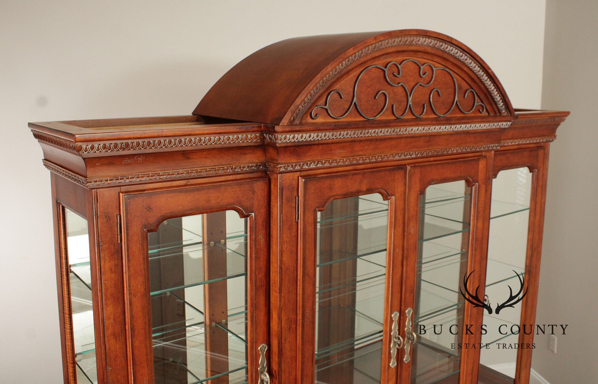 Hickory White Four Door China Cabinet