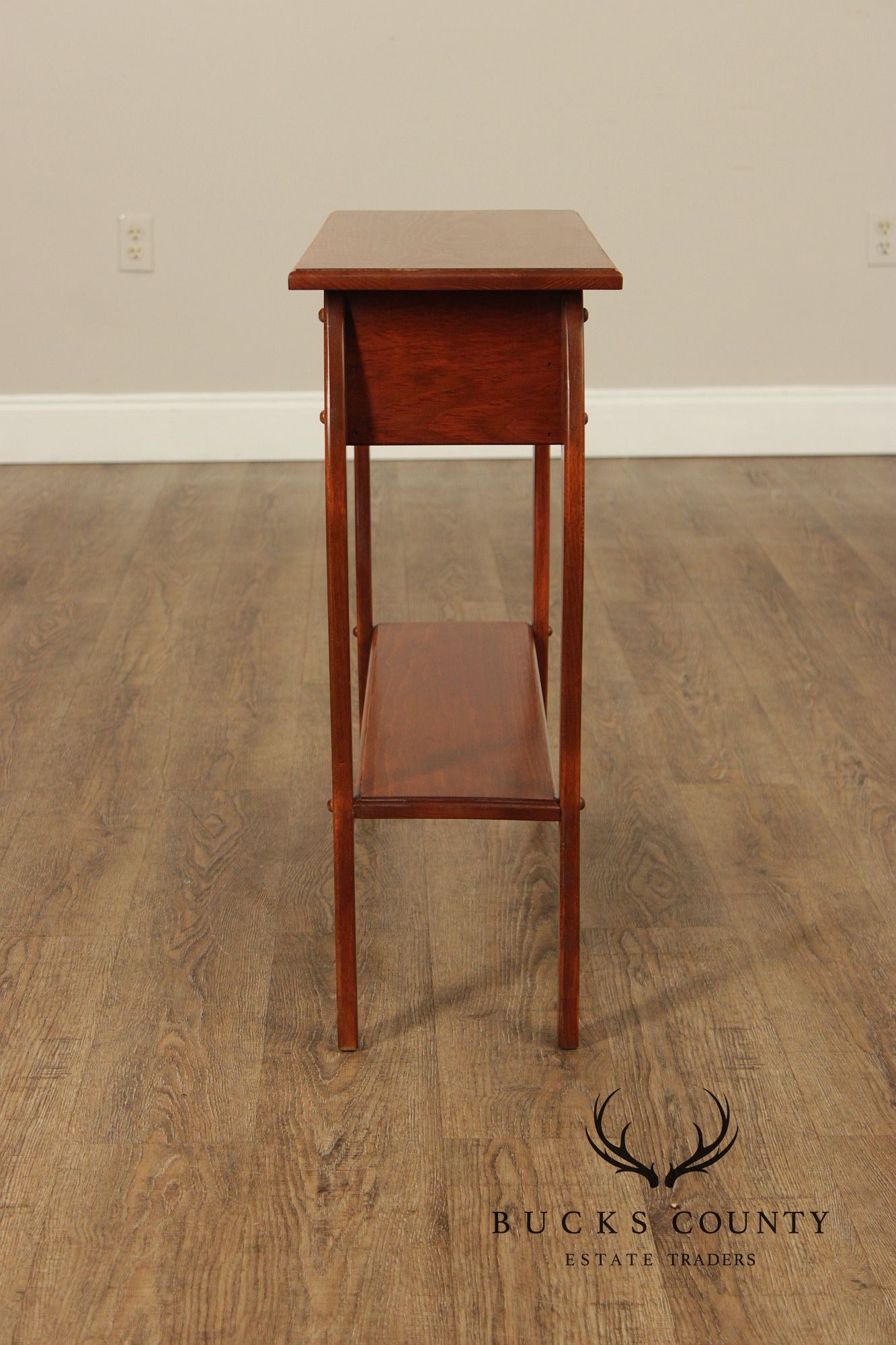 Farmhouse Style Narrow Two-Tier Console Table