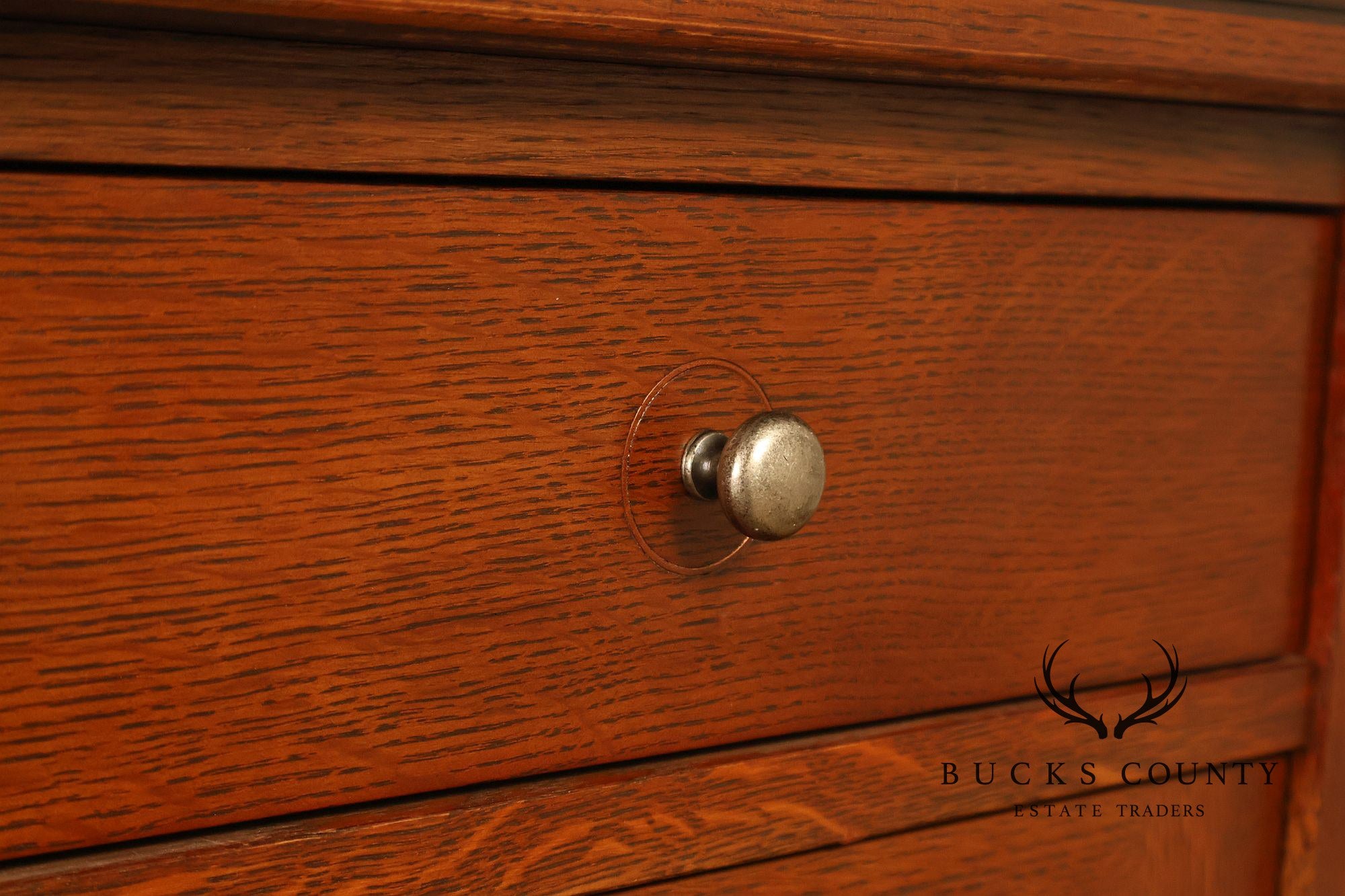 Stickley Mission Collection Oak Harvey Ellis Inlaid Server