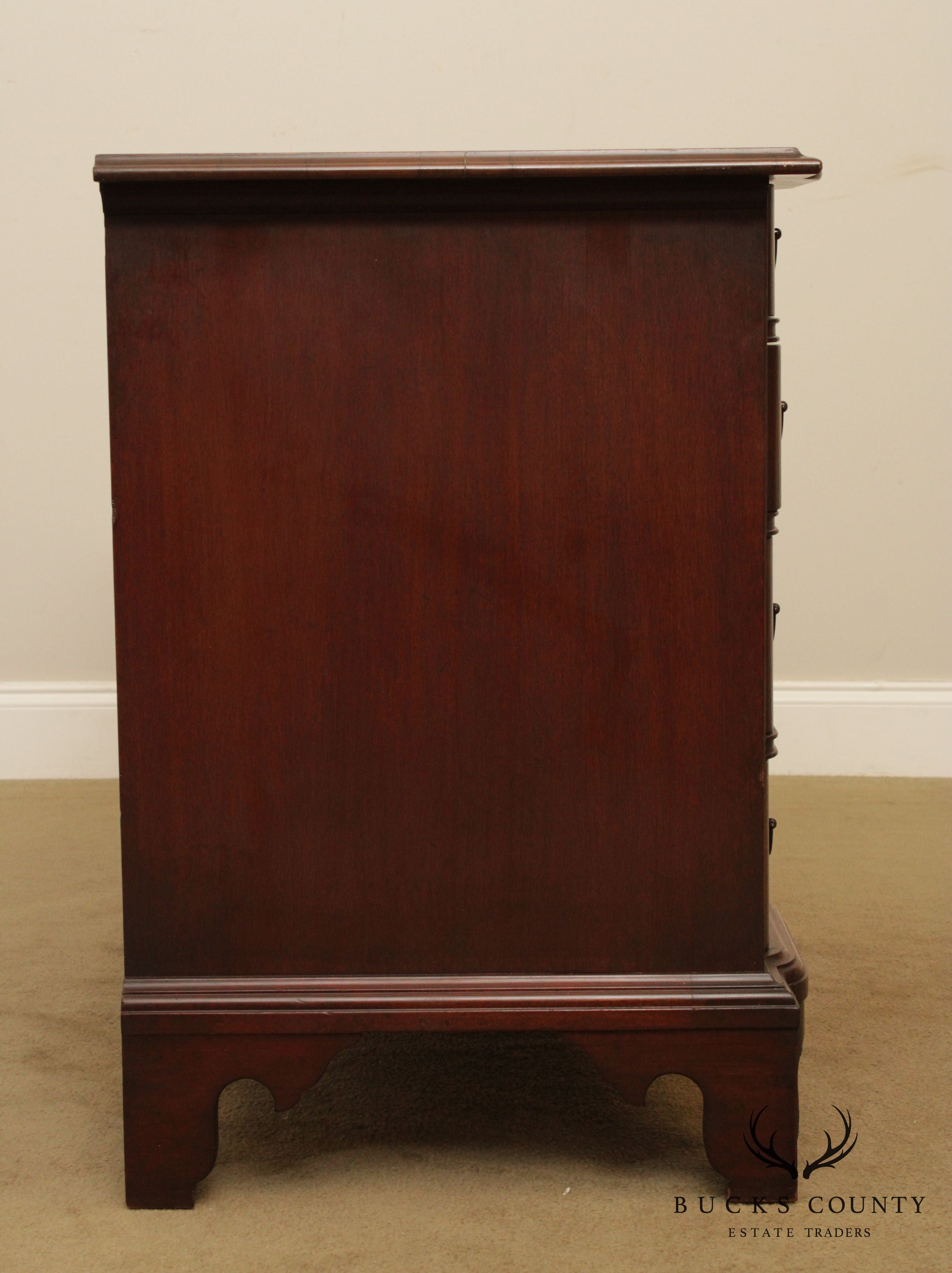 Colonial Mfg. Co. Edison Institute Museum Reproduction Chippendale Mahogany Block Front Chest