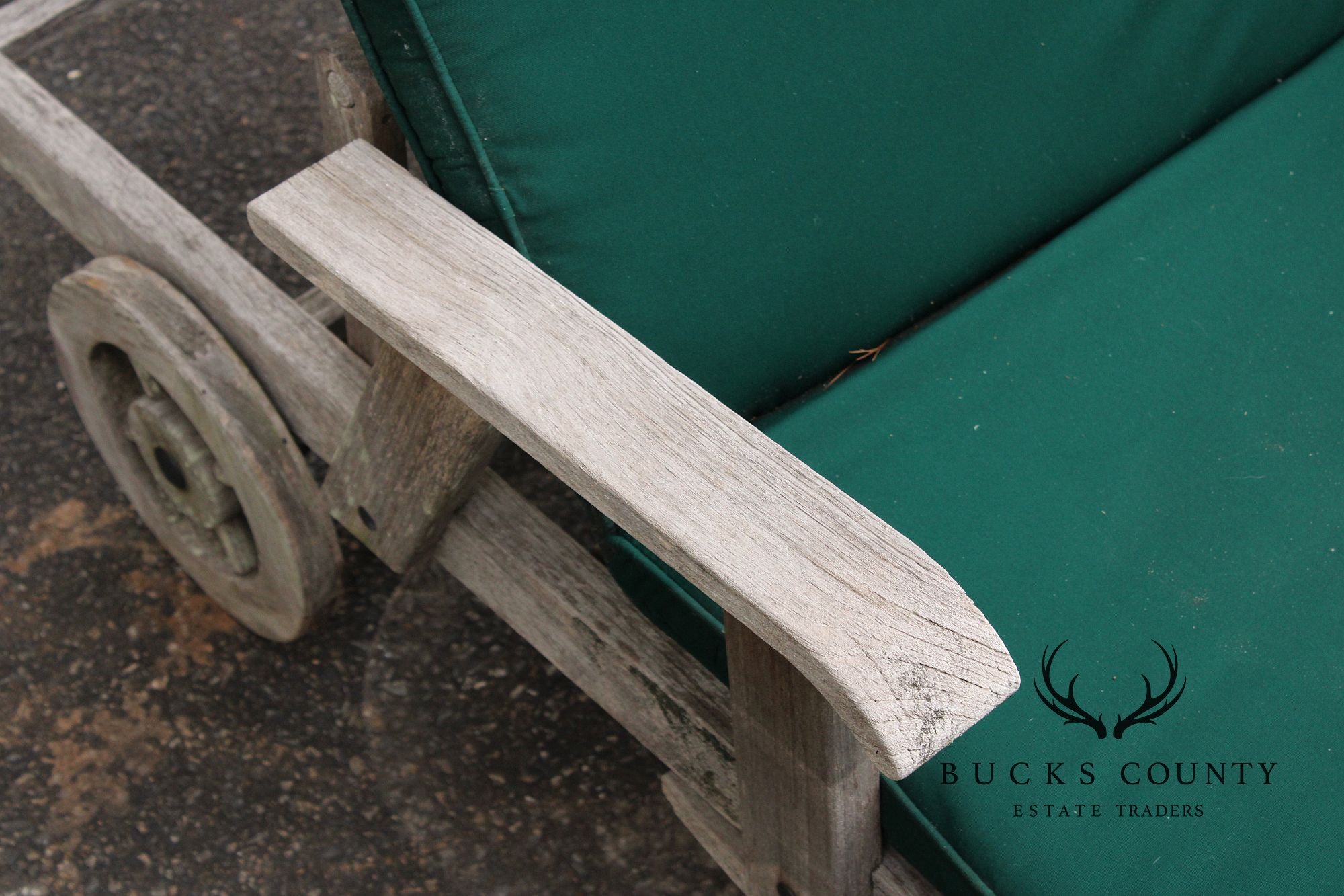 Gloster Pair of Teak Outdoor Patio Chaise Lounge Chairs