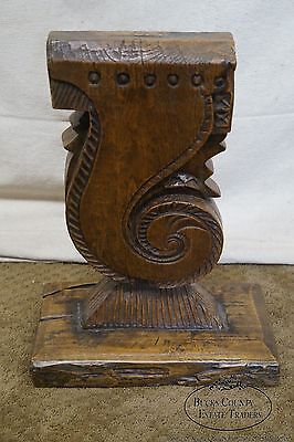 Hand Carved Decorative Wood Architectural Sculpture