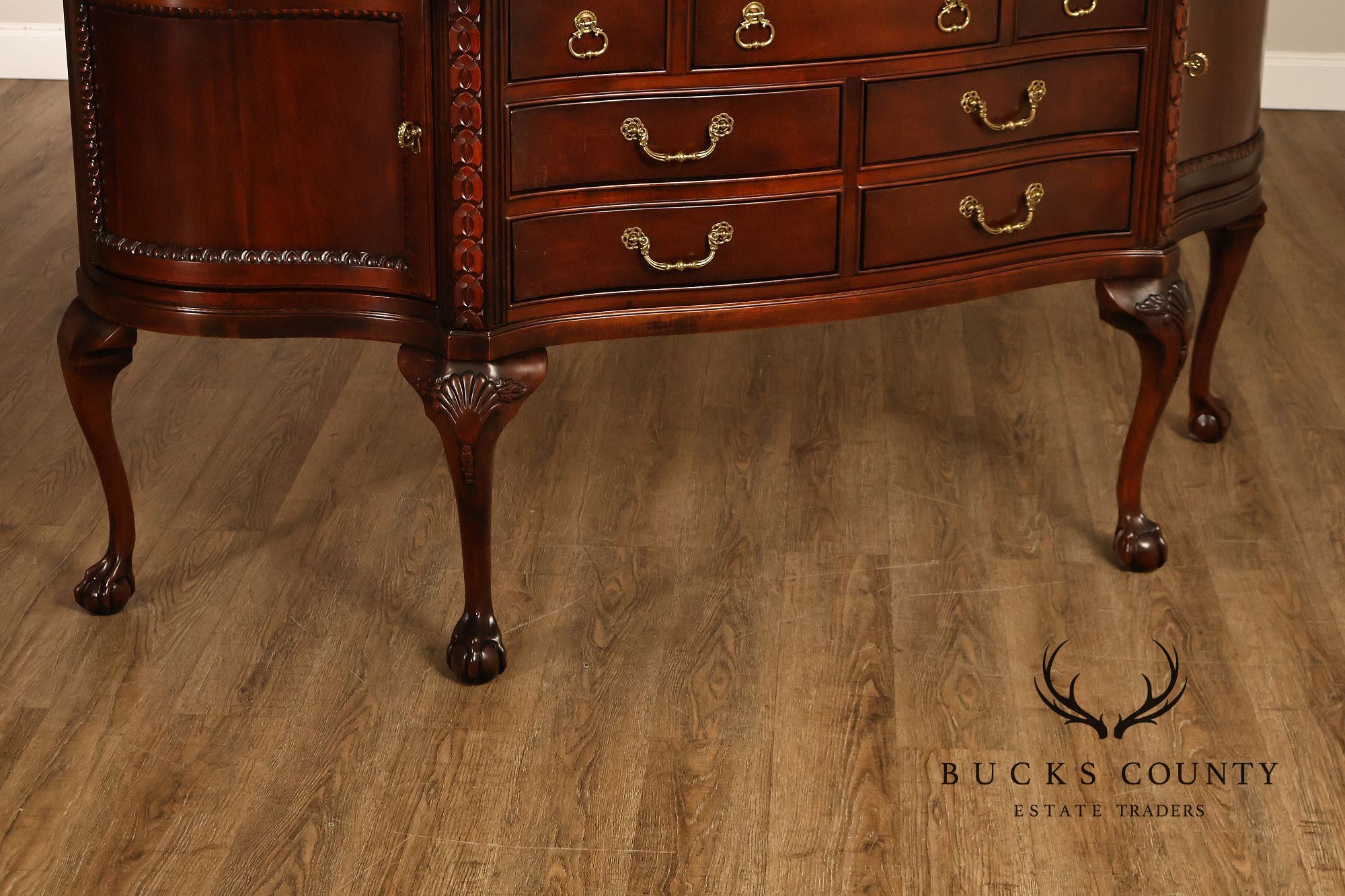 Century Furniture Mahogany Chippendale Style Sideboard Buffet