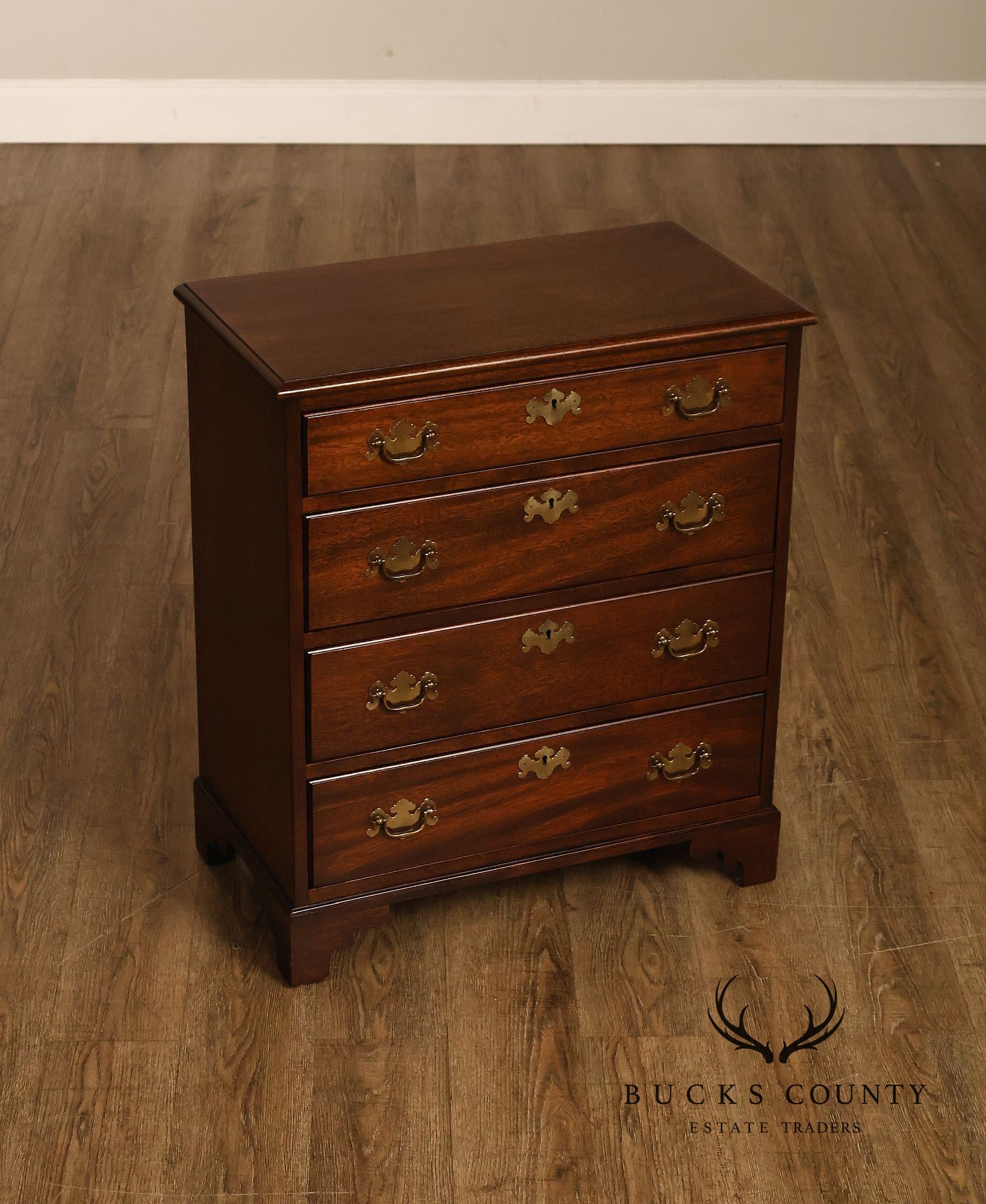 Chippendale Style Mahogany Bedside Chest