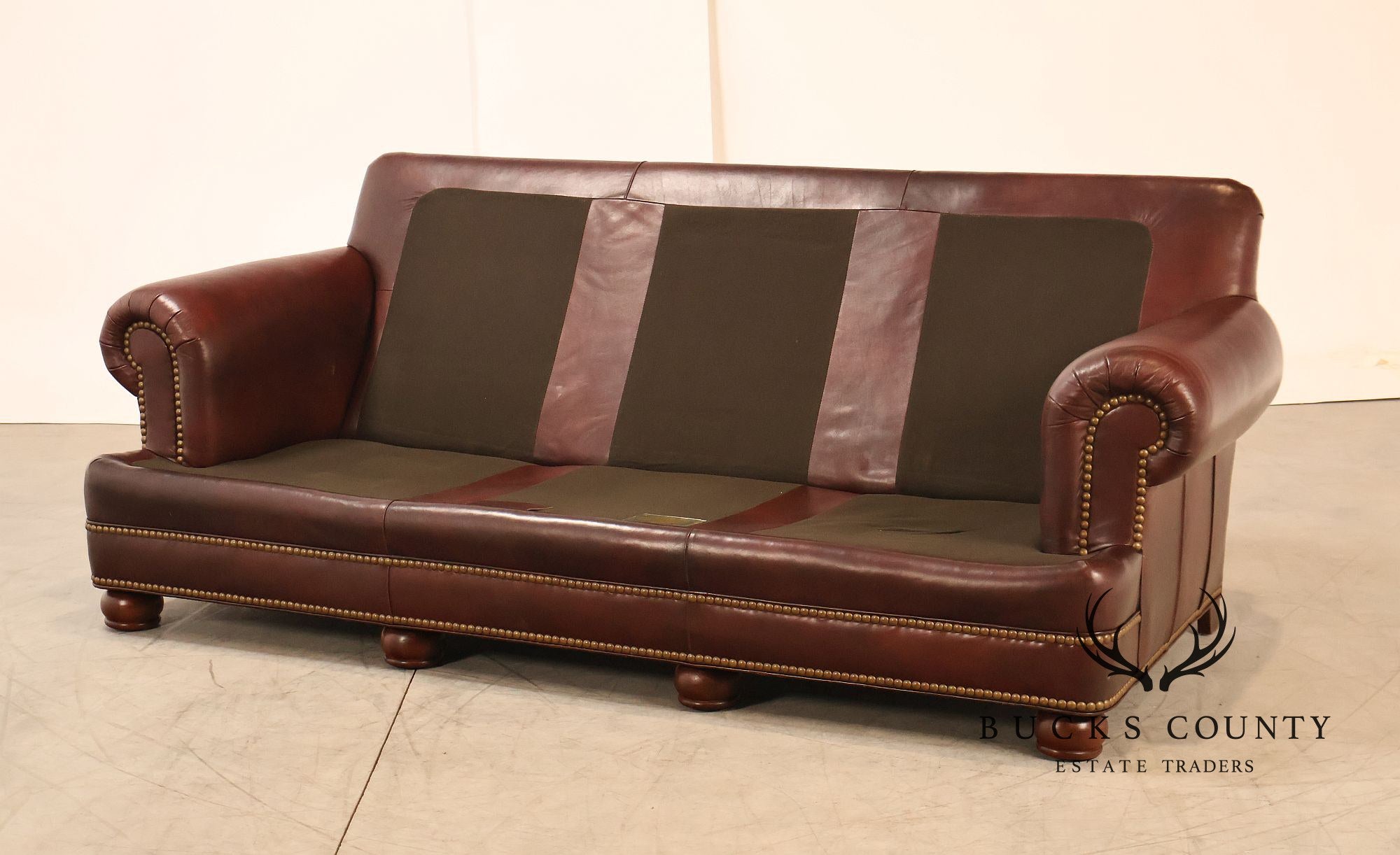 Hancock & Moore Traditional Leather Sofa