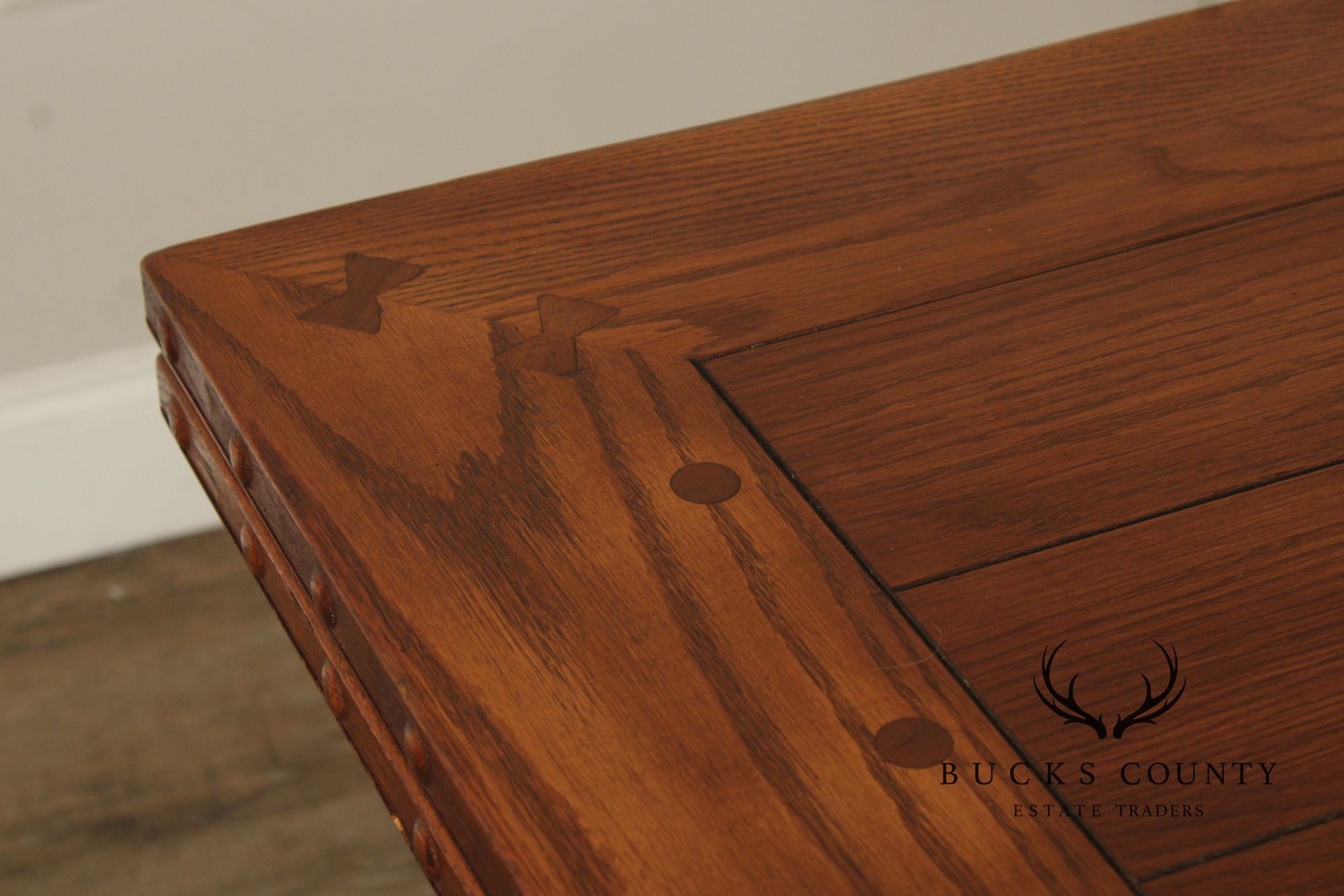 Romweber Oak Trestle Refectory Dining Table