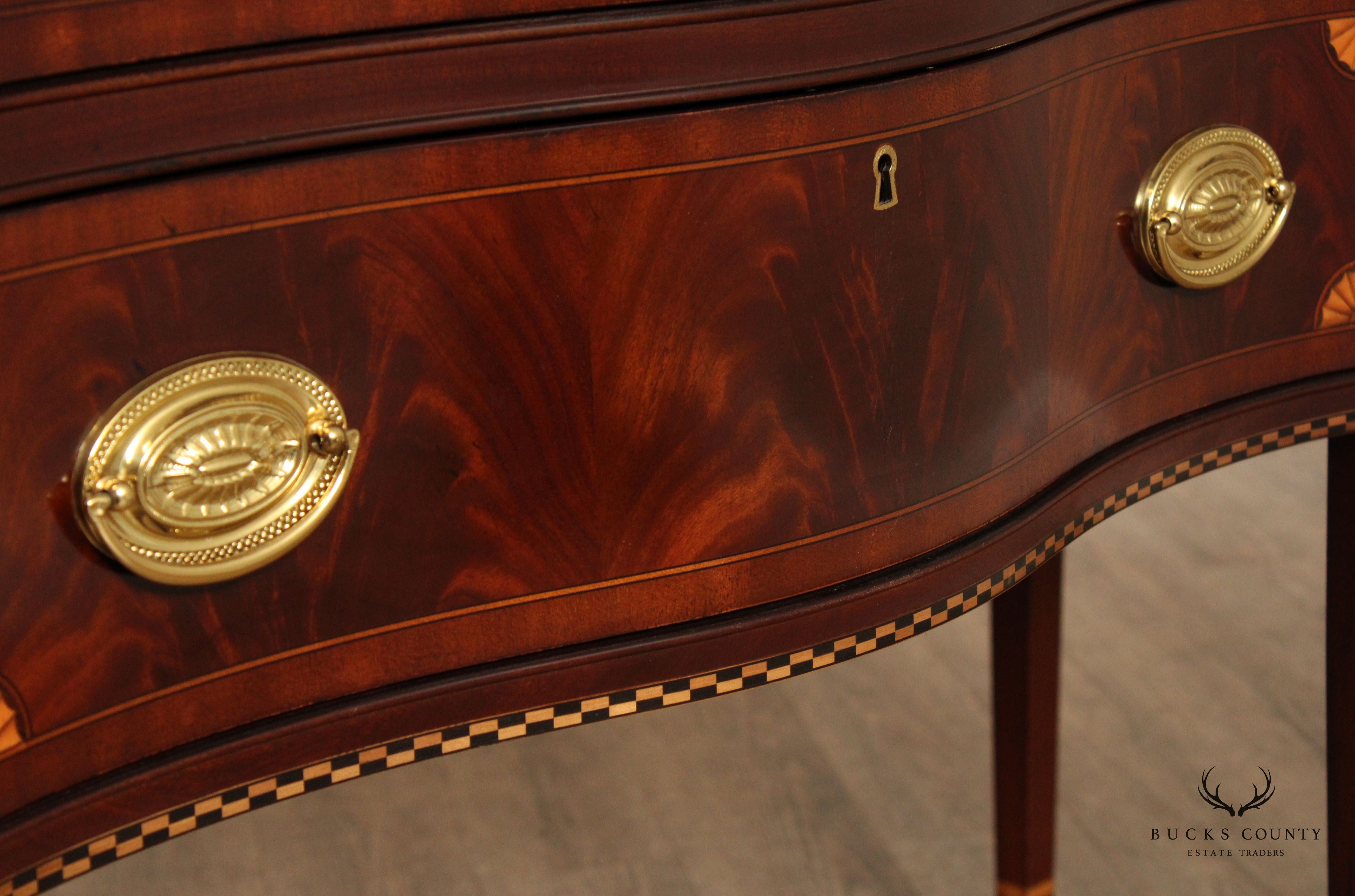 Councill Hepplewhite Style Inlaid Mahogany Sideboard