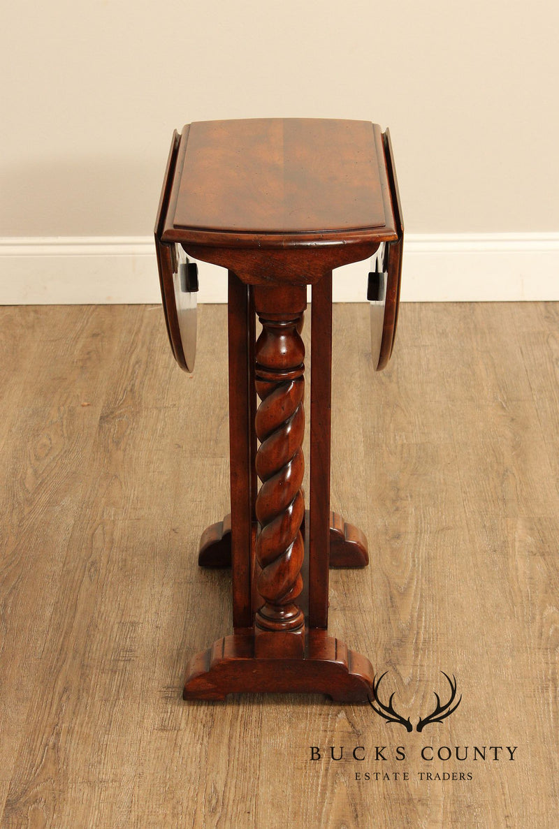 Theodore Alexander Jacobean Style Drop Leaf Side Table