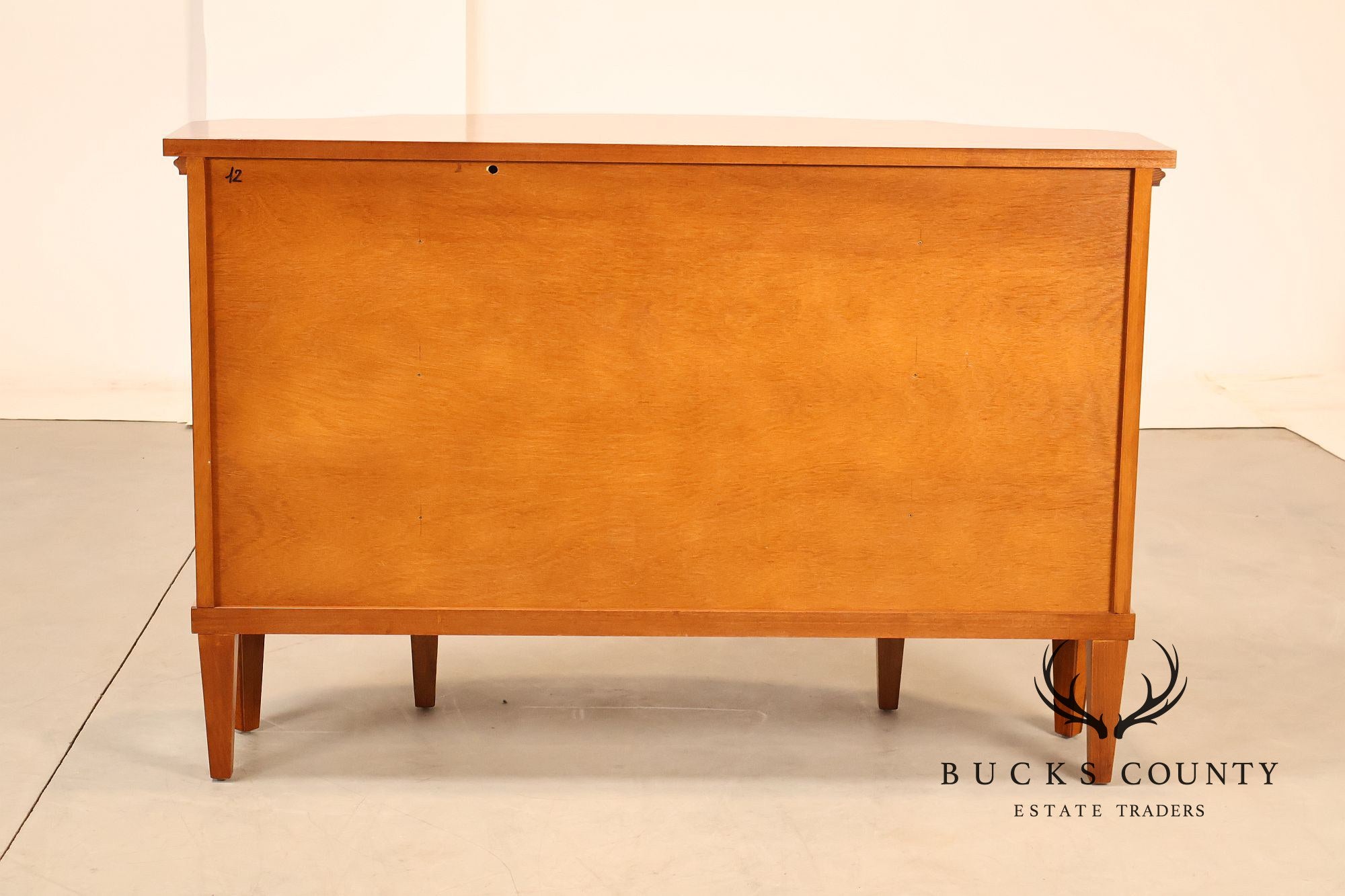 Italian Marquetry Inlaid Burl Wood Credenza Sideboard Server