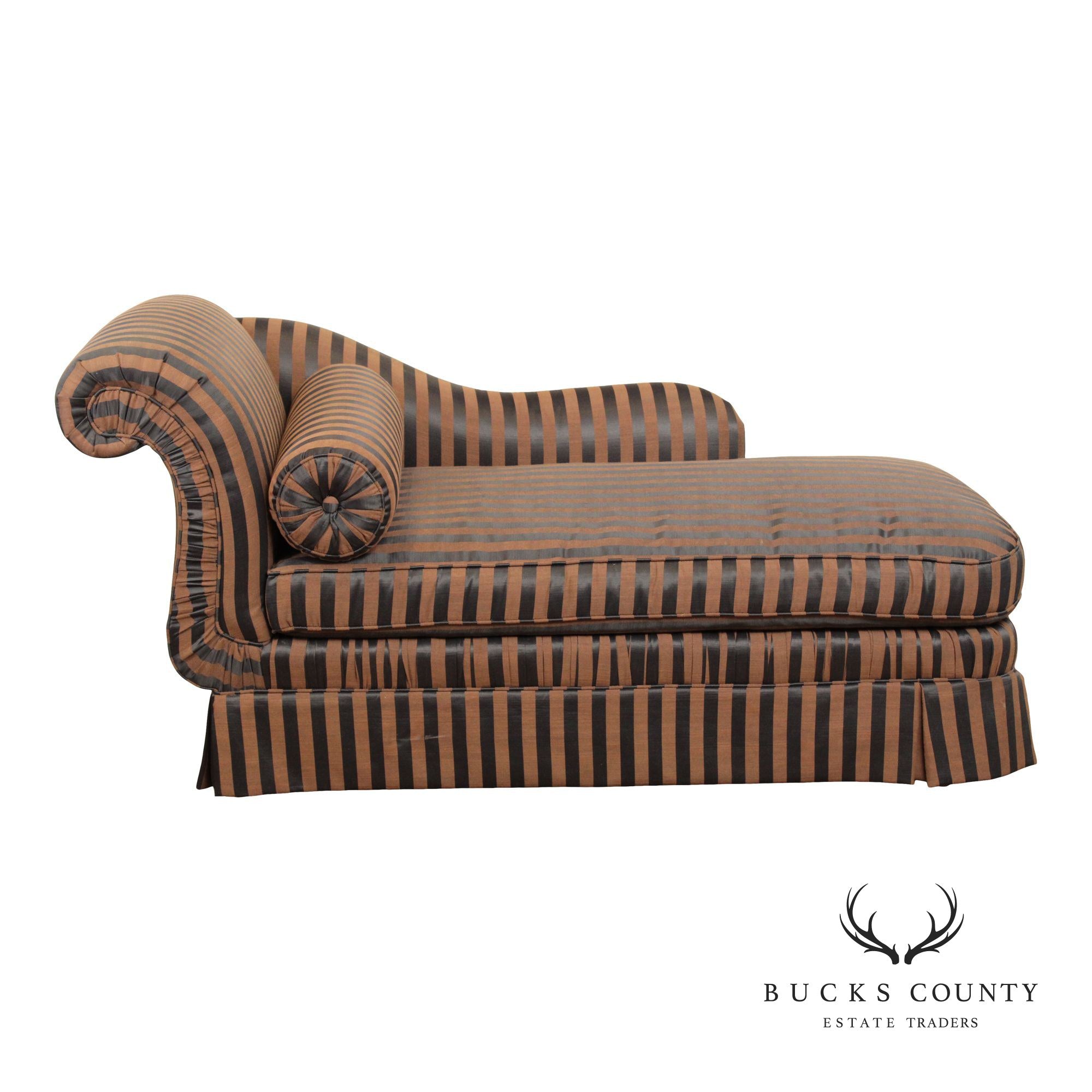 Century Furniture  Custom Upholstered Chaise Lounge