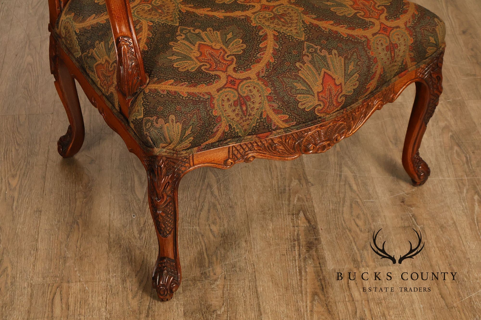 Woodmark Originals Italian Rococo Style Pair of Armchairs