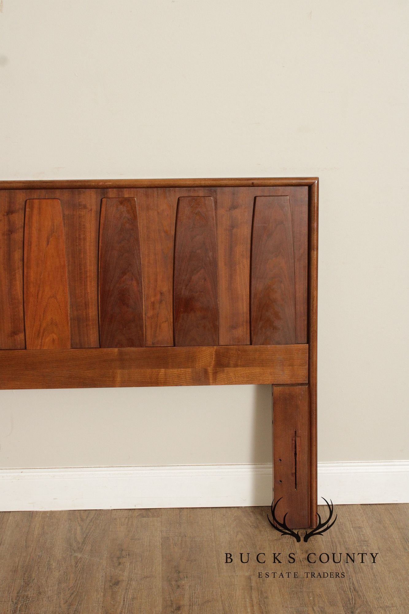 American of Martinsville Mid Century Modern Walnut Queen Headboard