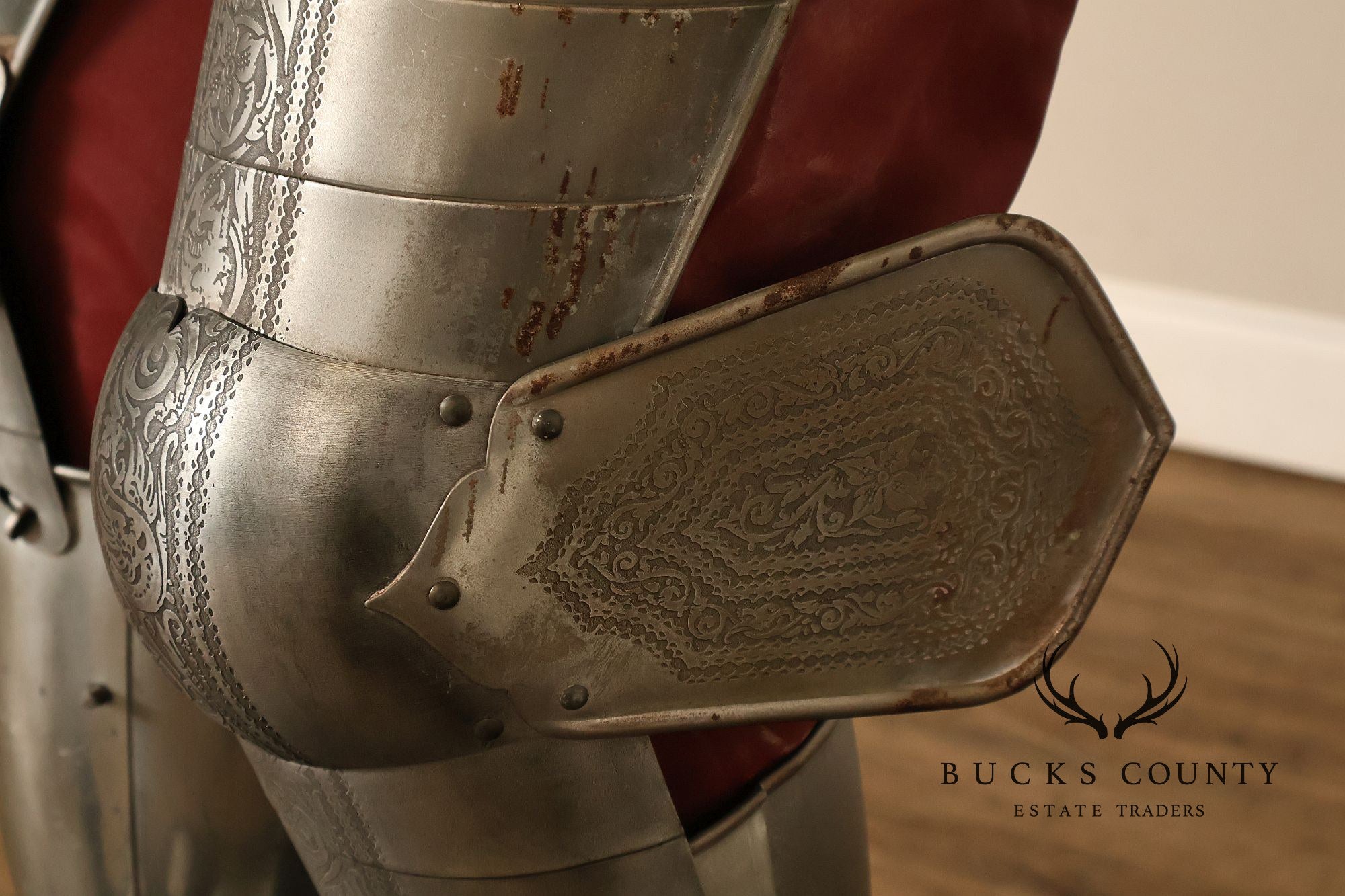 Marto Toledo Spanish Engraved Full Suit of Armor with Sword