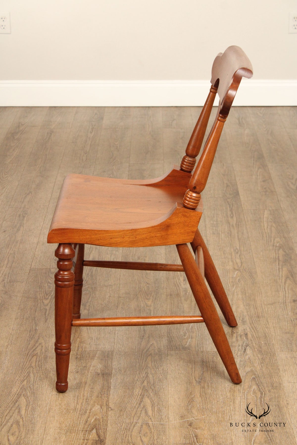 Branson Snider Benchmade Set of Four Cherry Dining Side Chairs