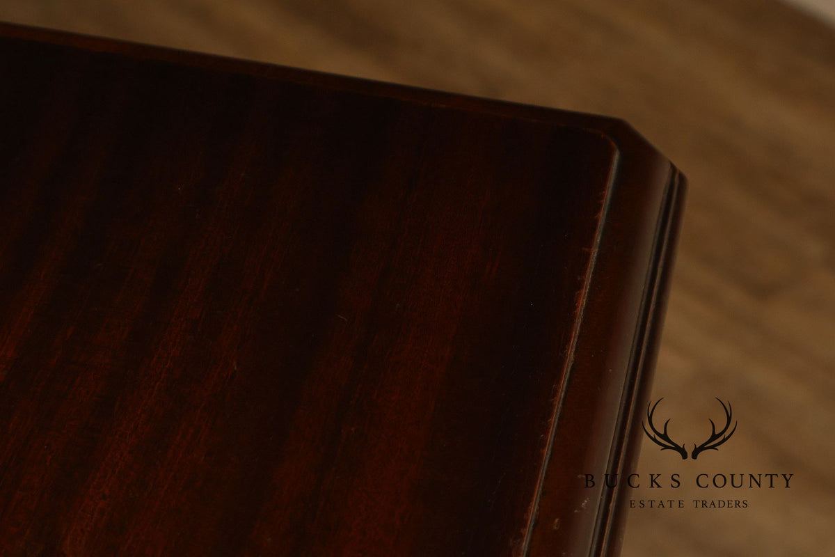 1940’s Flame Mahogany Carved Tall Chest
