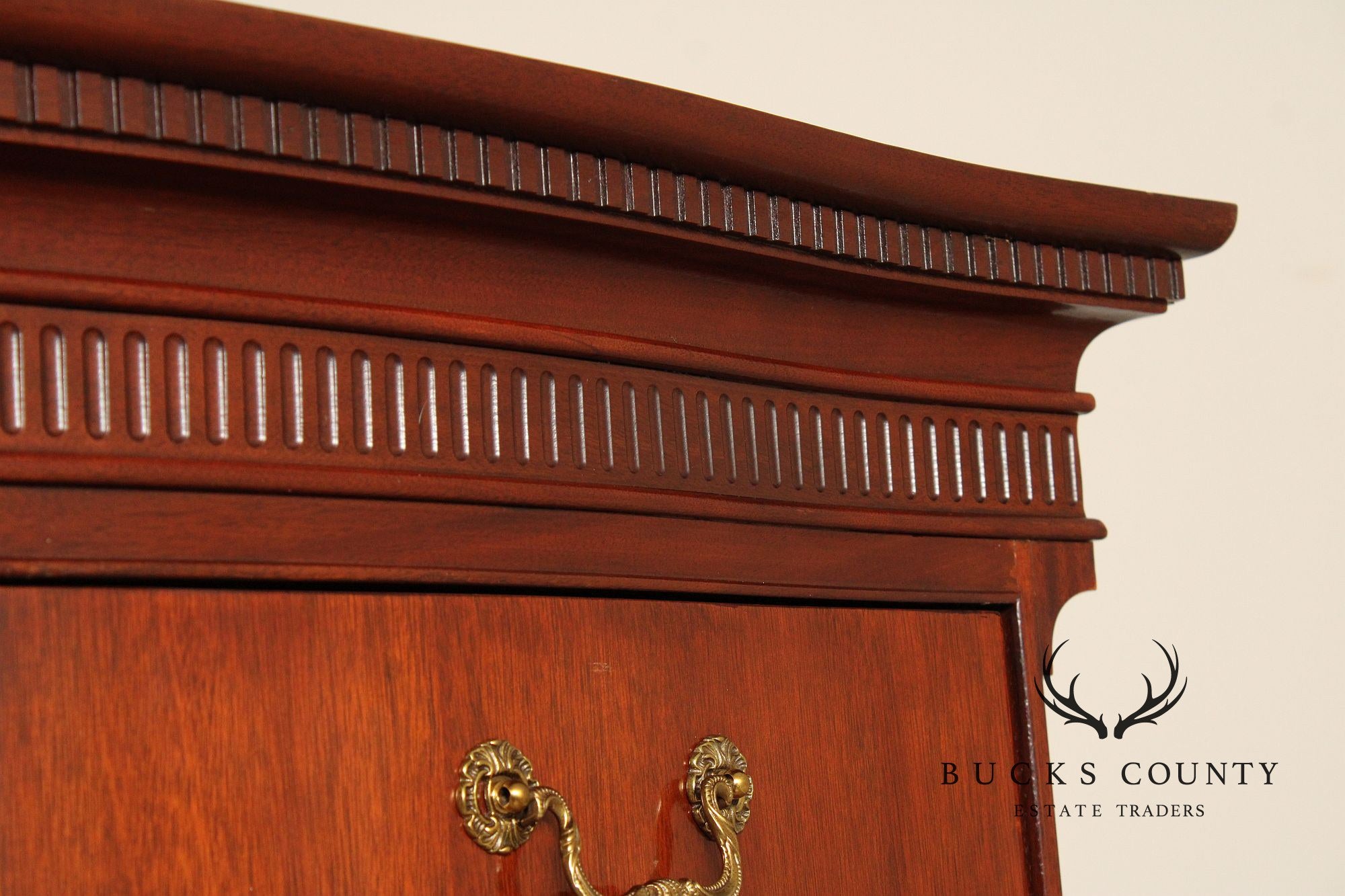 Baker Georgian Style Mahogany Tall Chest