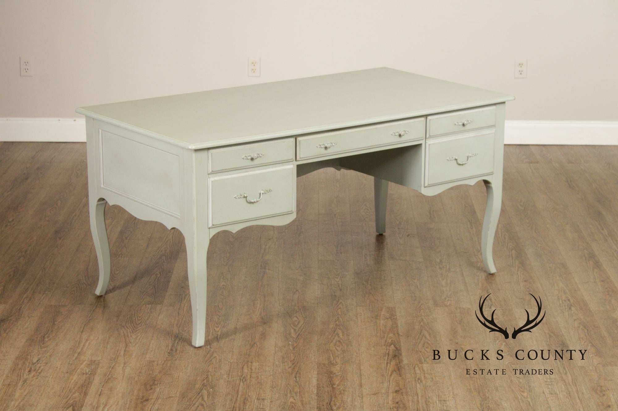 Ethan Allen 'Maison' Painted Executive Writing Desk