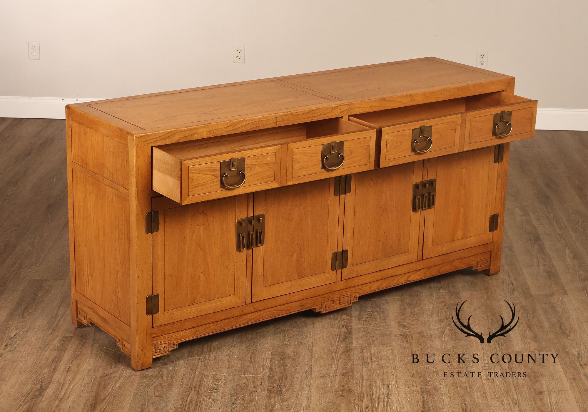 Baker Asian Style Hardwood Buffet Sideboard