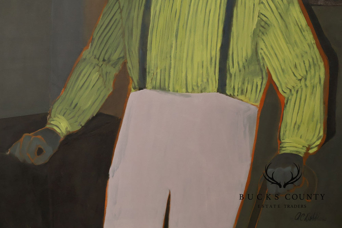 Anne Cooper Dobbins Oil Painting, 'Mr. Pfeiffer'